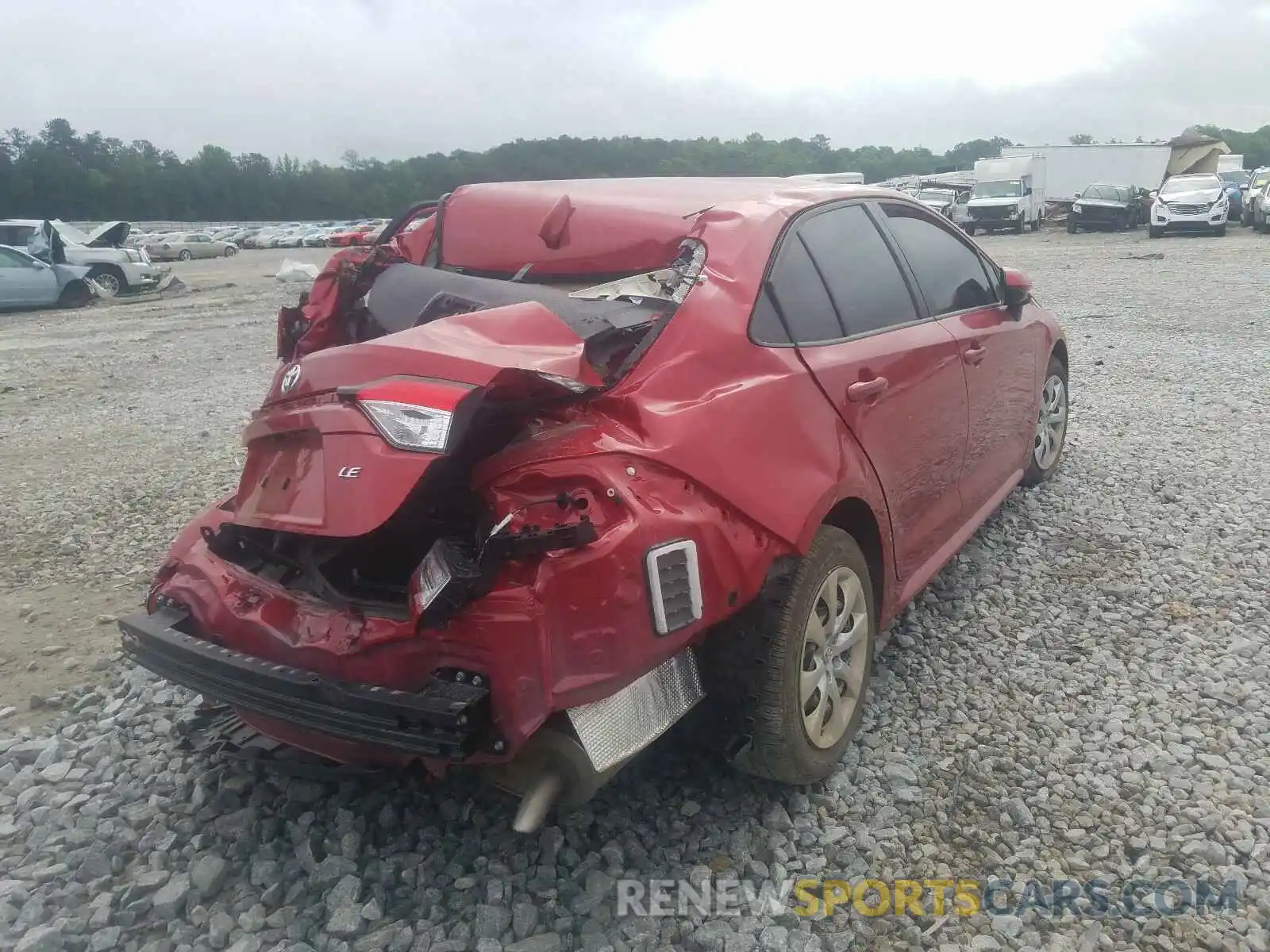 4 Photograph of a damaged car JTDEPRAE5LJ090101 TOYOTA COROLLA 2020