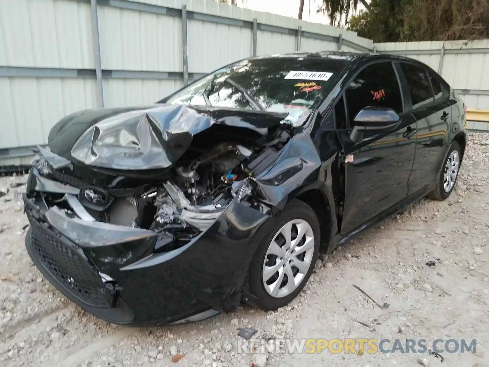 2 Photograph of a damaged car JTDEPRAE5LJ090552 TOYOTA COROLLA 2020