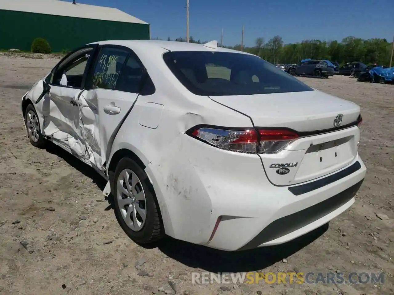 3 Photograph of a damaged car JTDEPRAE5LJ090616 TOYOTA COROLLA 2020