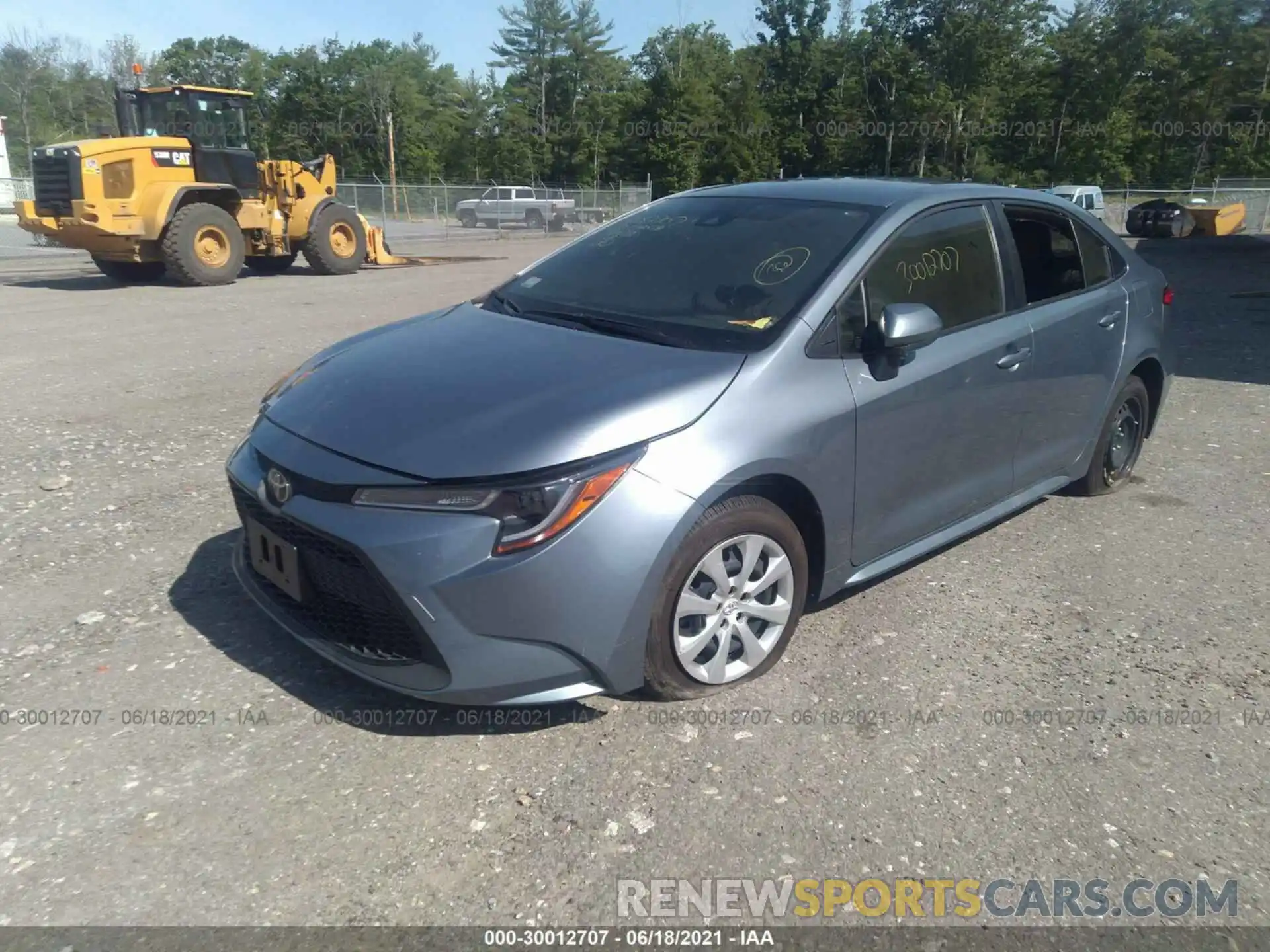 2 Photograph of a damaged car JTDEPRAE5LJ091278 TOYOTA COROLLA 2020