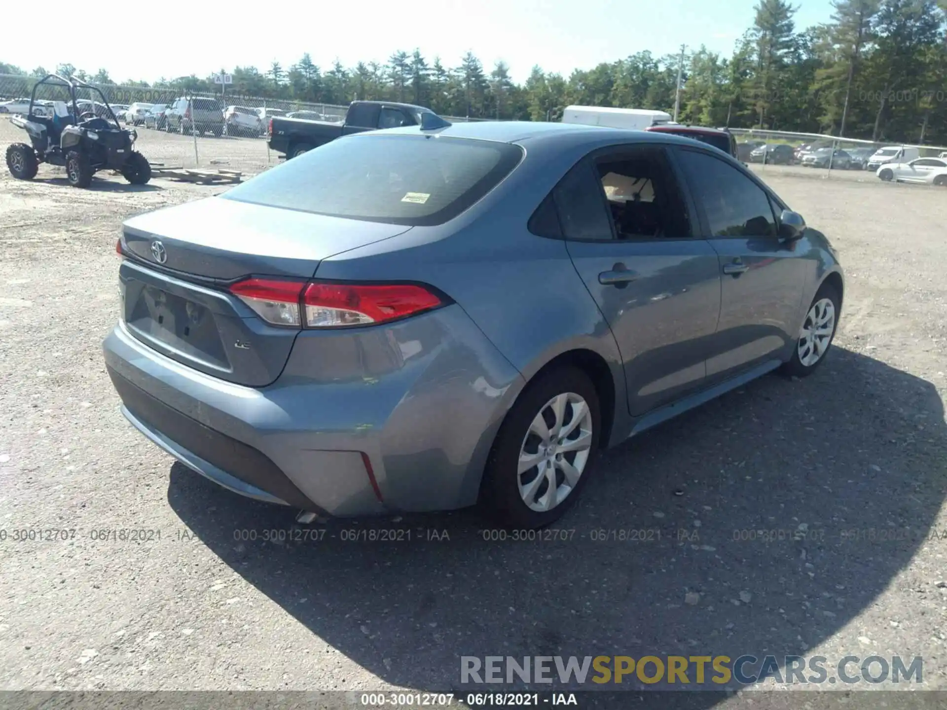 4 Photograph of a damaged car JTDEPRAE5LJ091278 TOYOTA COROLLA 2020