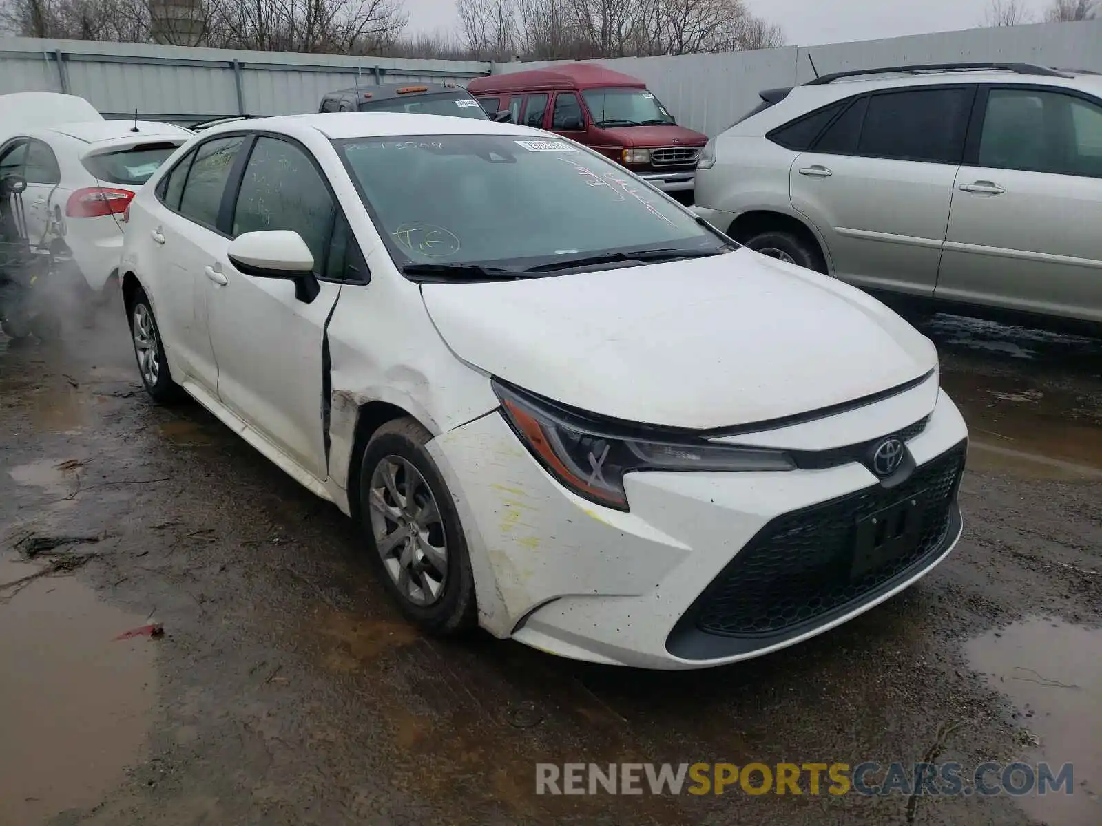 1 Photograph of a damaged car JTDEPRAE5LJ091538 TOYOTA COROLLA 2020