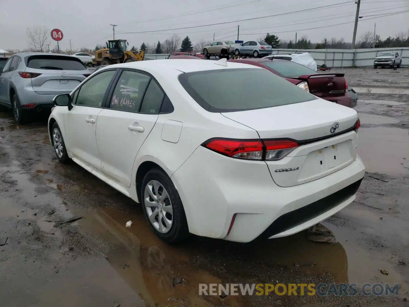 3 Photograph of a damaged car JTDEPRAE5LJ091538 TOYOTA COROLLA 2020