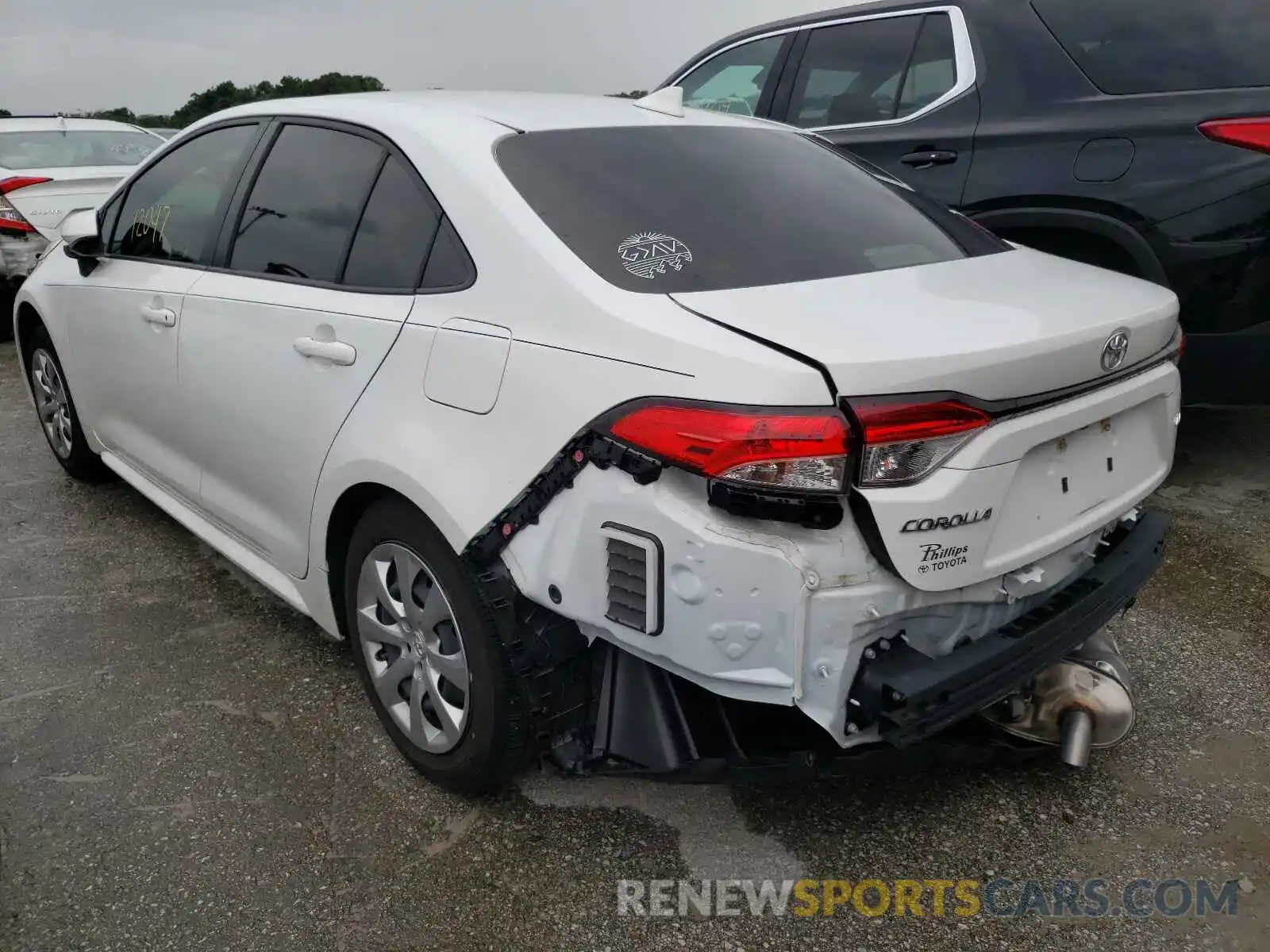 3 Photograph of a damaged car JTDEPRAE5LJ091992 TOYOTA COROLLA 2020