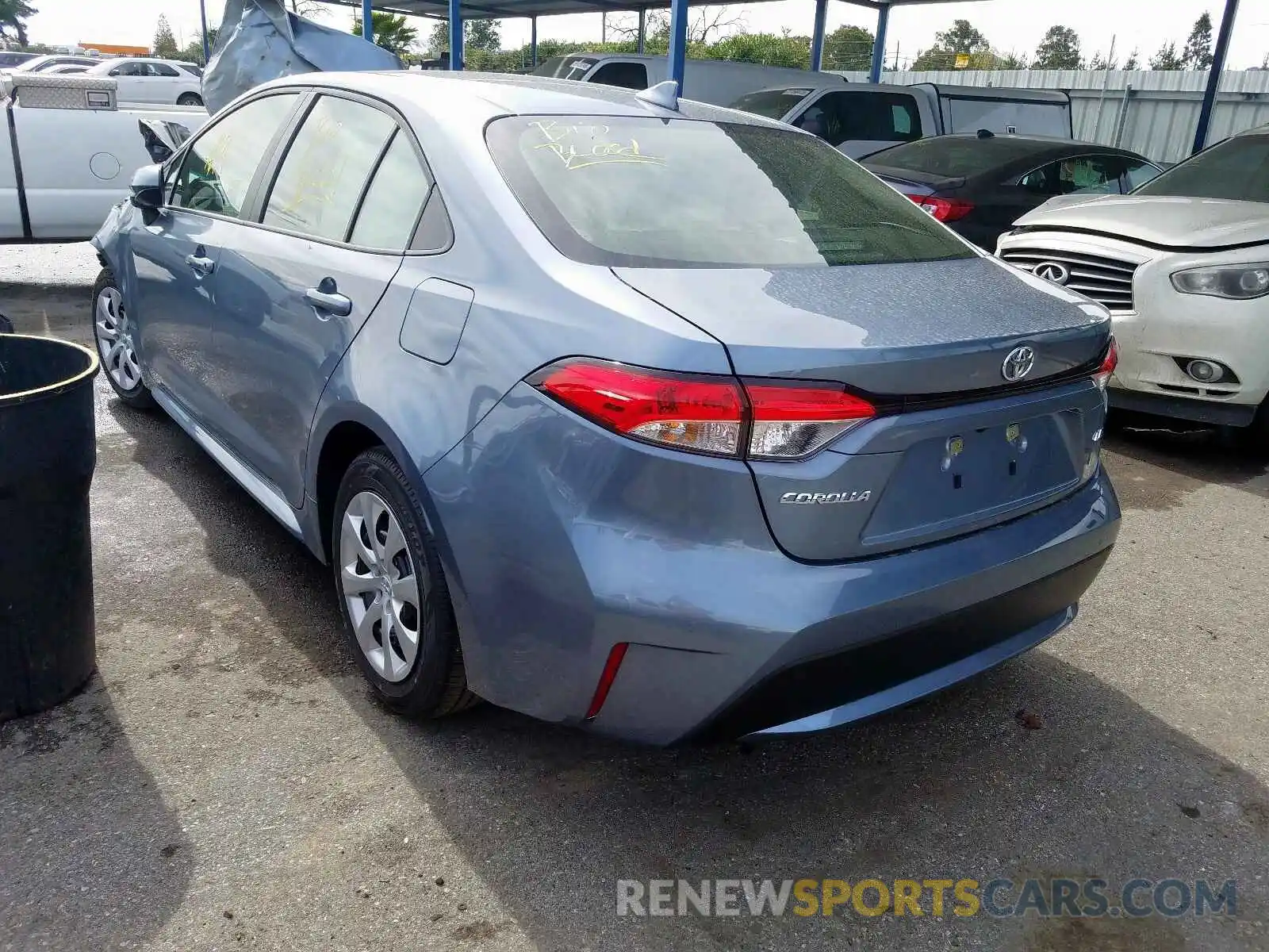 3 Photograph of a damaged car JTDEPRAE5LJ092687 TOYOTA COROLLA 2020