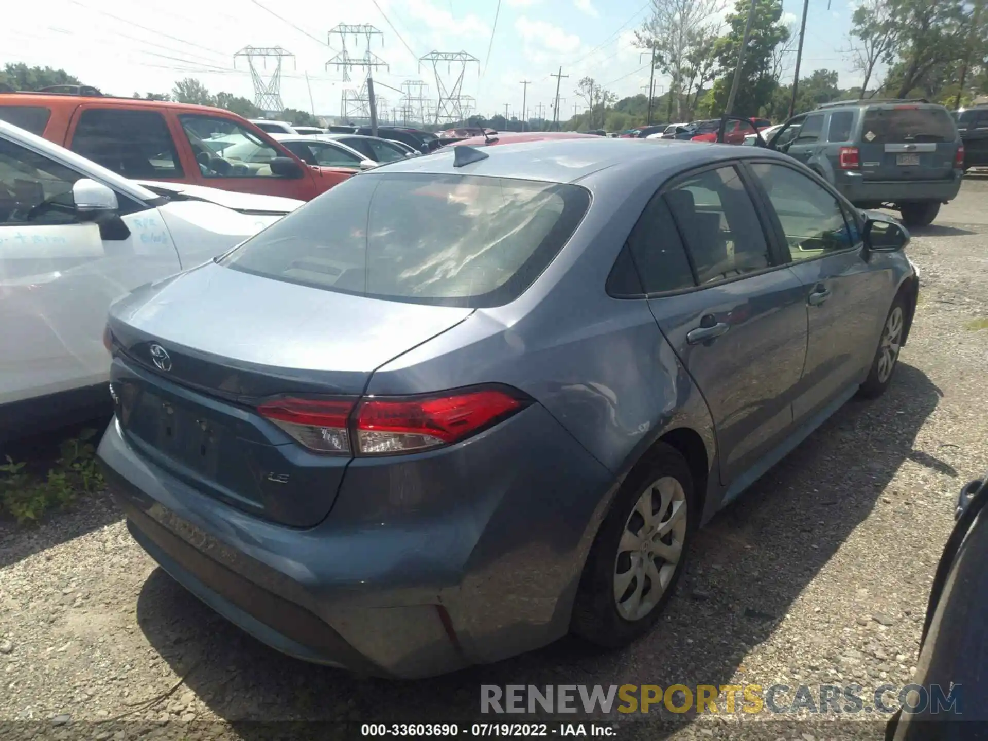 4 Photograph of a damaged car JTDEPRAE5LJ092785 TOYOTA COROLLA 2020