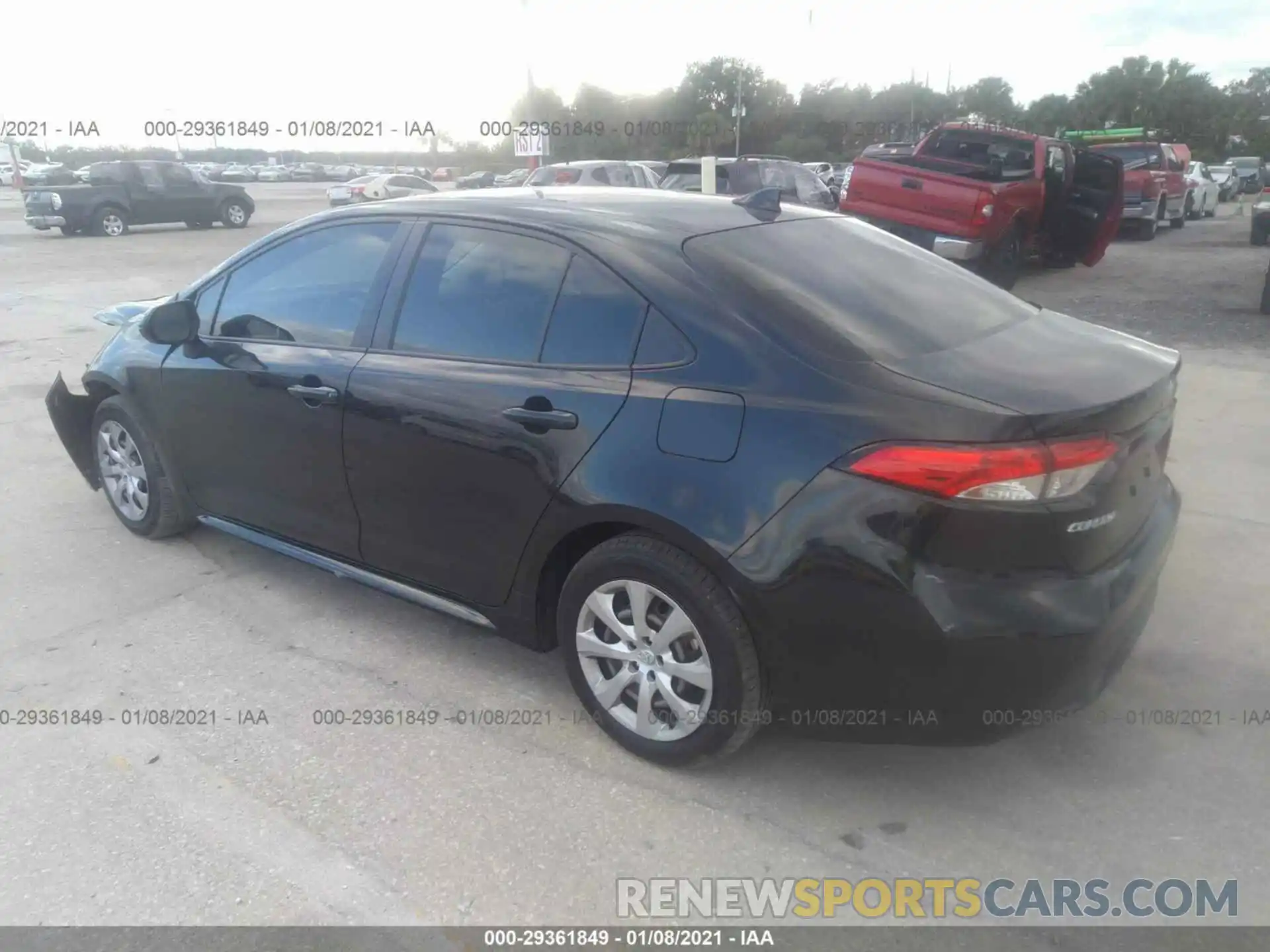 3 Photograph of a damaged car JTDEPRAE5LJ092804 TOYOTA COROLLA 2020