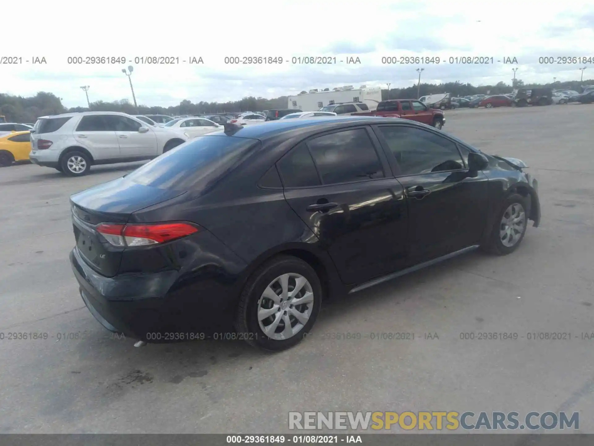 4 Photograph of a damaged car JTDEPRAE5LJ092804 TOYOTA COROLLA 2020