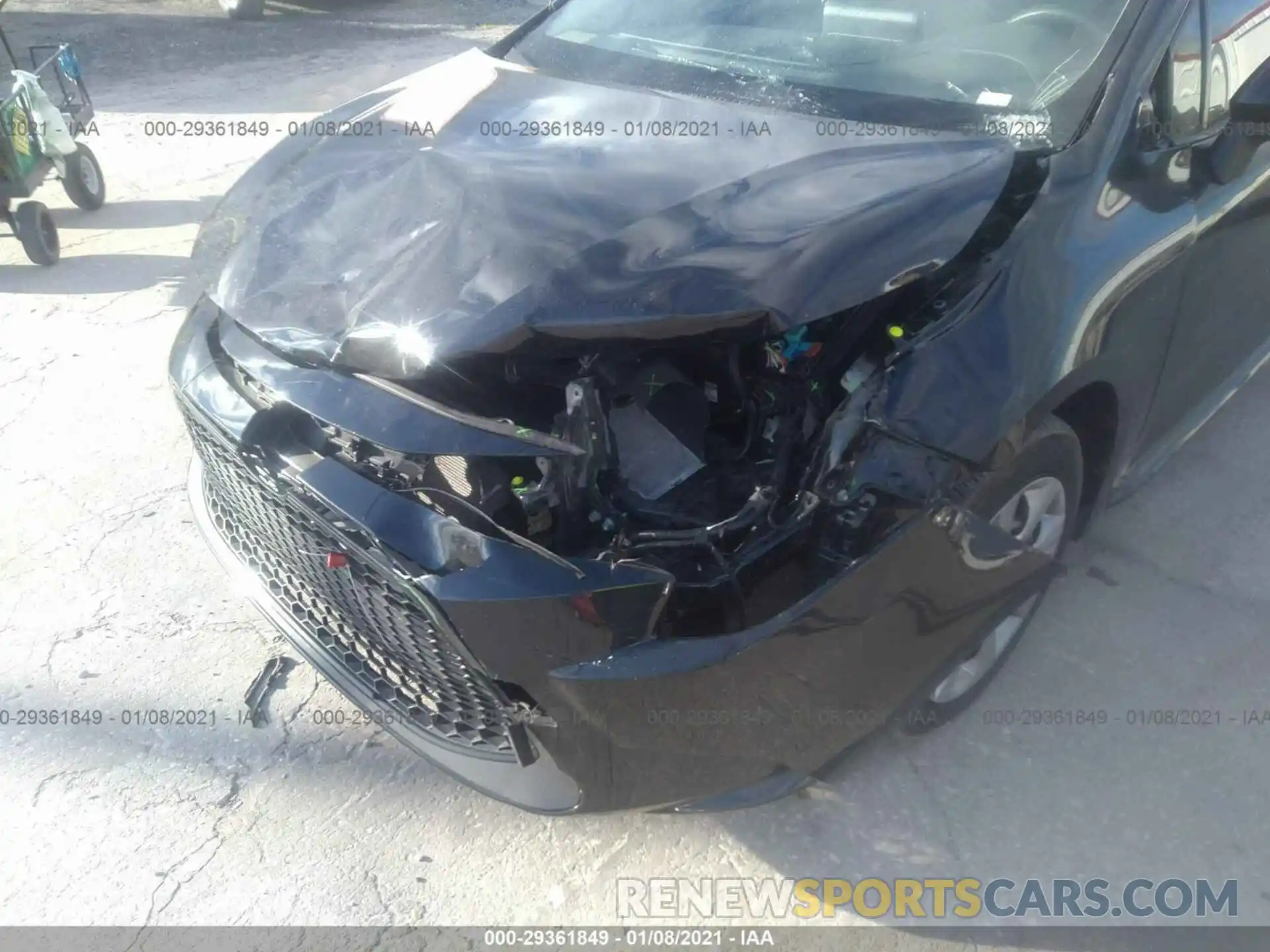 6 Photograph of a damaged car JTDEPRAE5LJ092804 TOYOTA COROLLA 2020