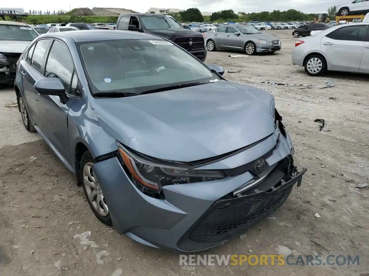 1 Photograph of a damaged car JTDEPRAE5LJ093001 TOYOTA COROLLA 2020