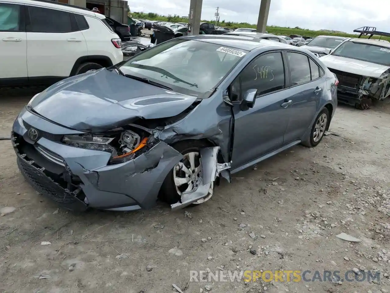 9 Photograph of a damaged car JTDEPRAE5LJ093001 TOYOTA COROLLA 2020