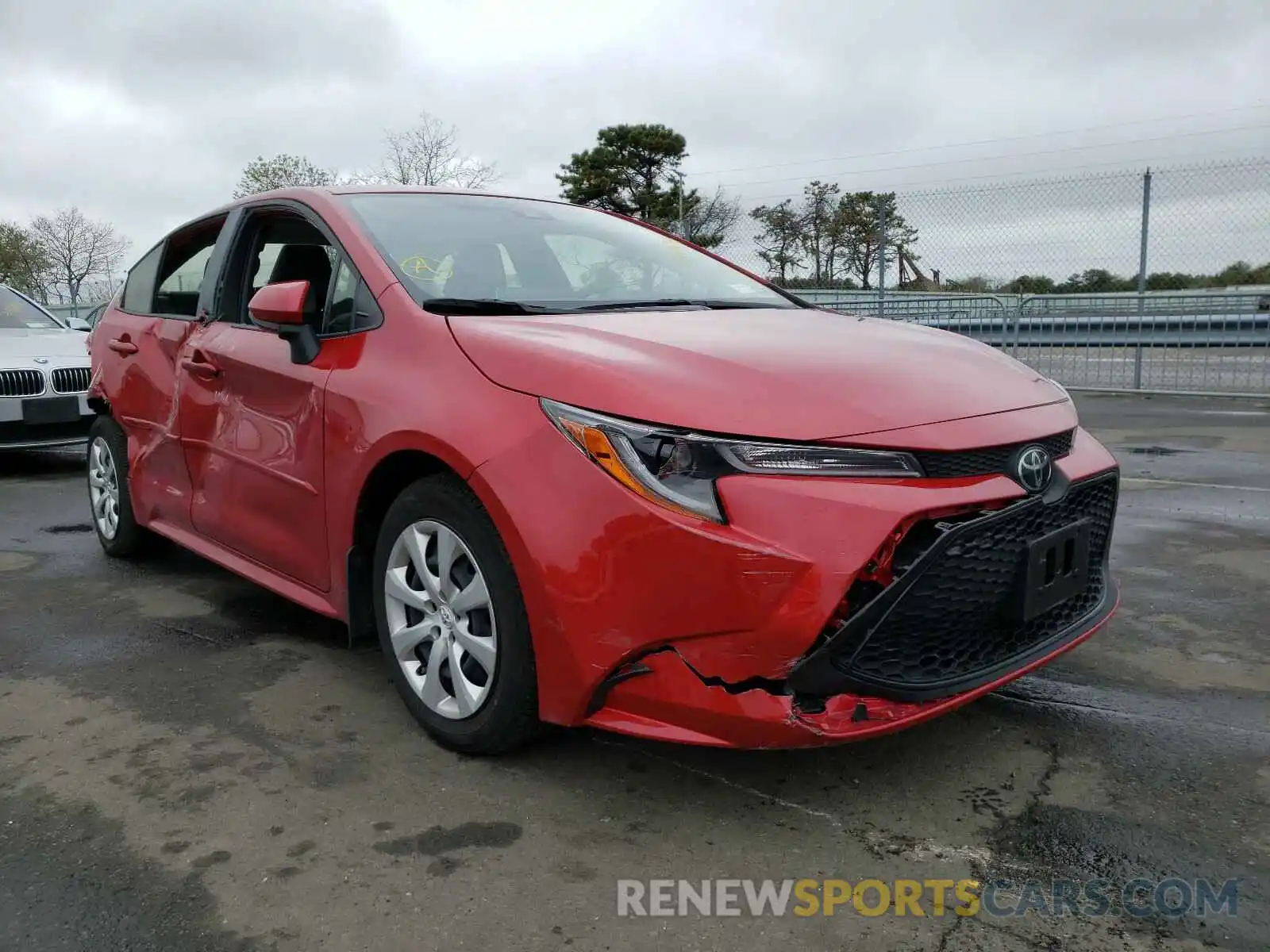 1 Photograph of a damaged car JTDEPRAE5LJ093029 TOYOTA COROLLA 2020