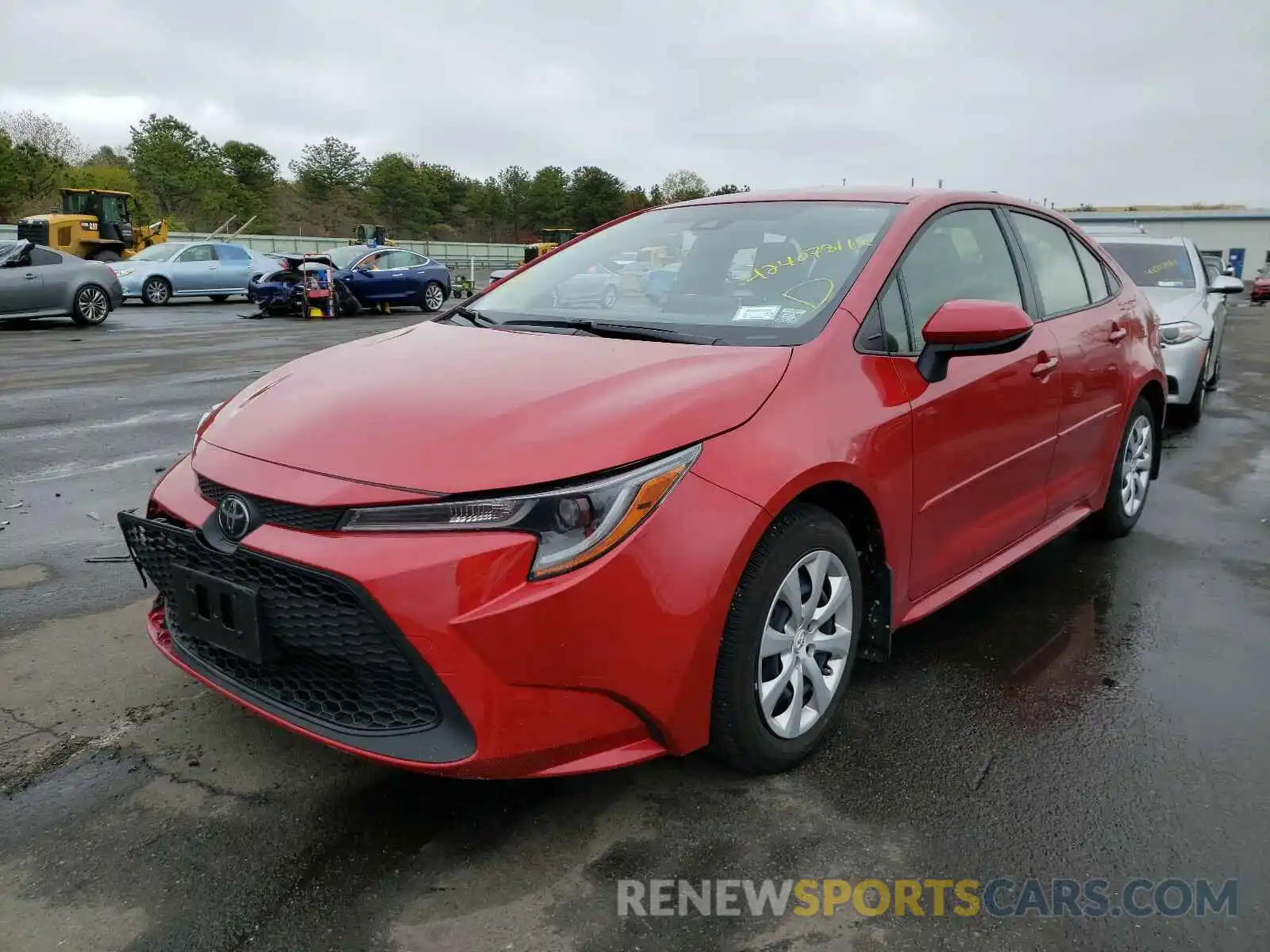 2 Photograph of a damaged car JTDEPRAE5LJ093029 TOYOTA COROLLA 2020