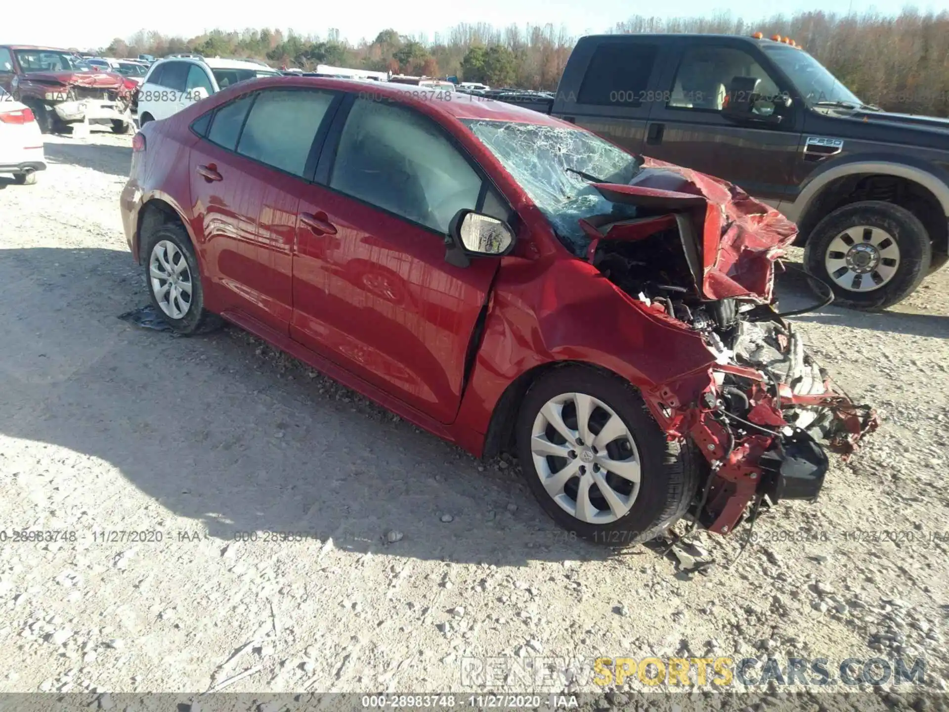 1 Photograph of a damaged car JTDEPRAE5LJ093399 TOYOTA COROLLA 2020