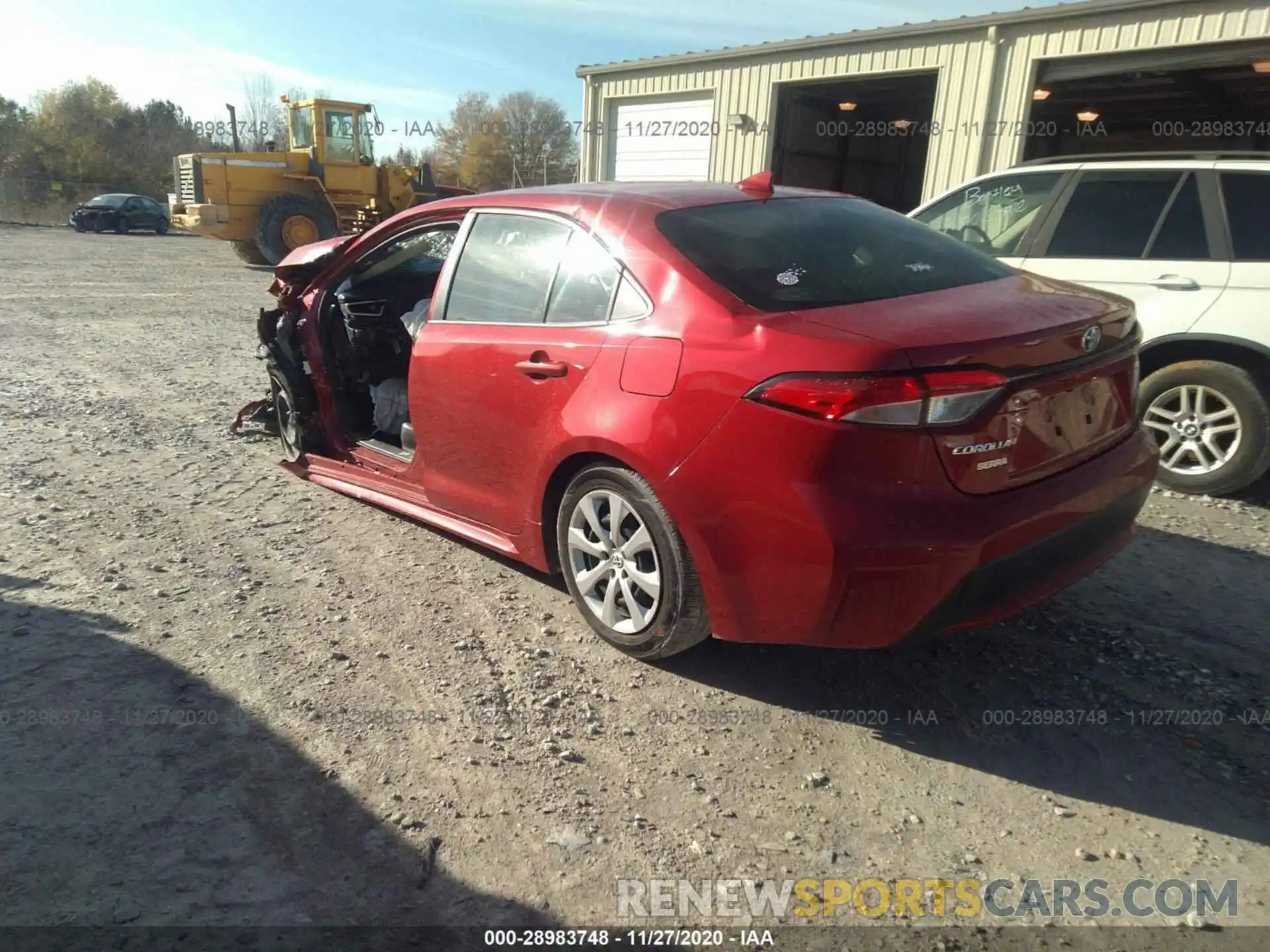 3 Photograph of a damaged car JTDEPRAE5LJ093399 TOYOTA COROLLA 2020