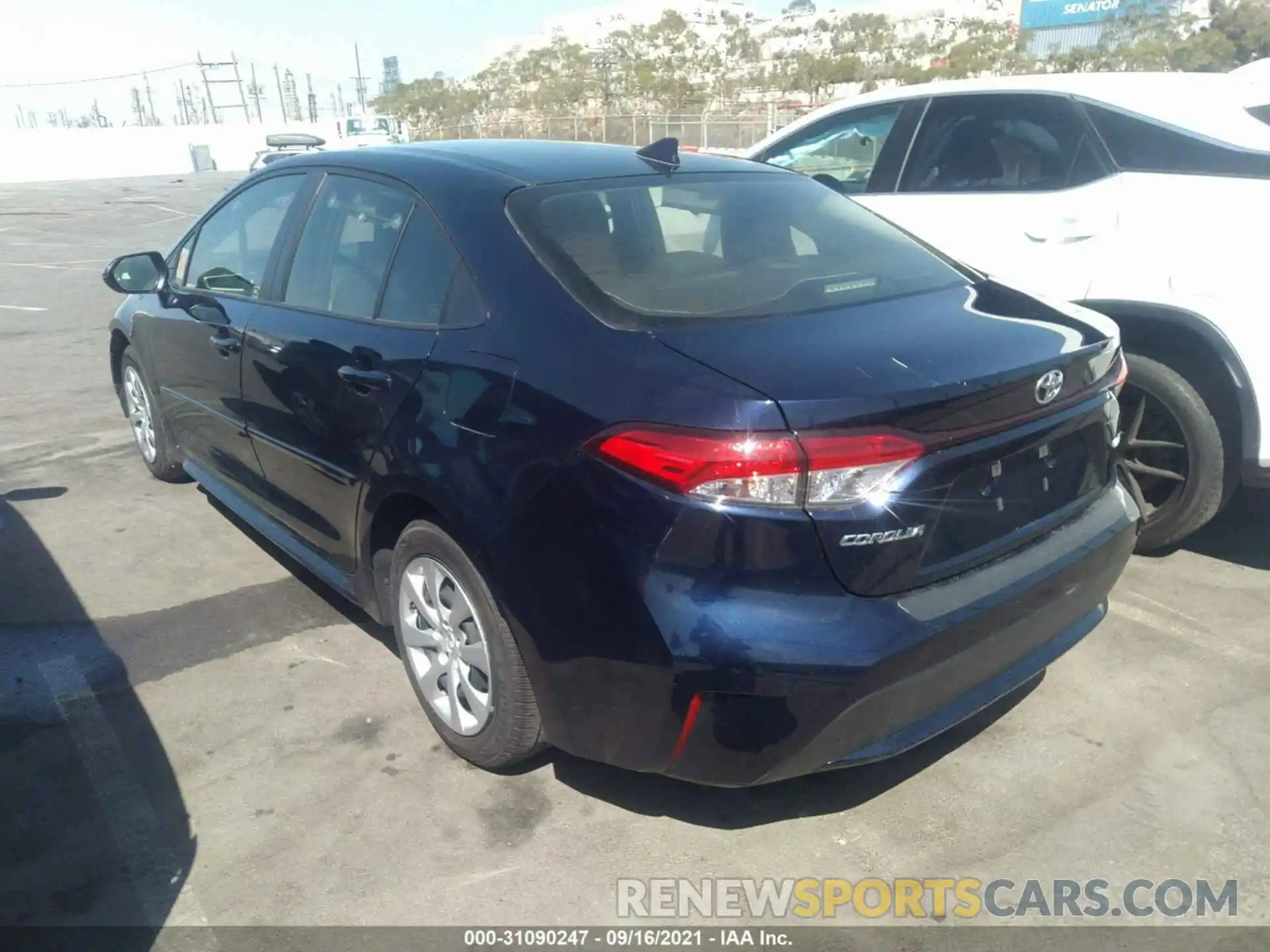 3 Photograph of a damaged car JTDEPRAE5LJ093502 TOYOTA COROLLA 2020