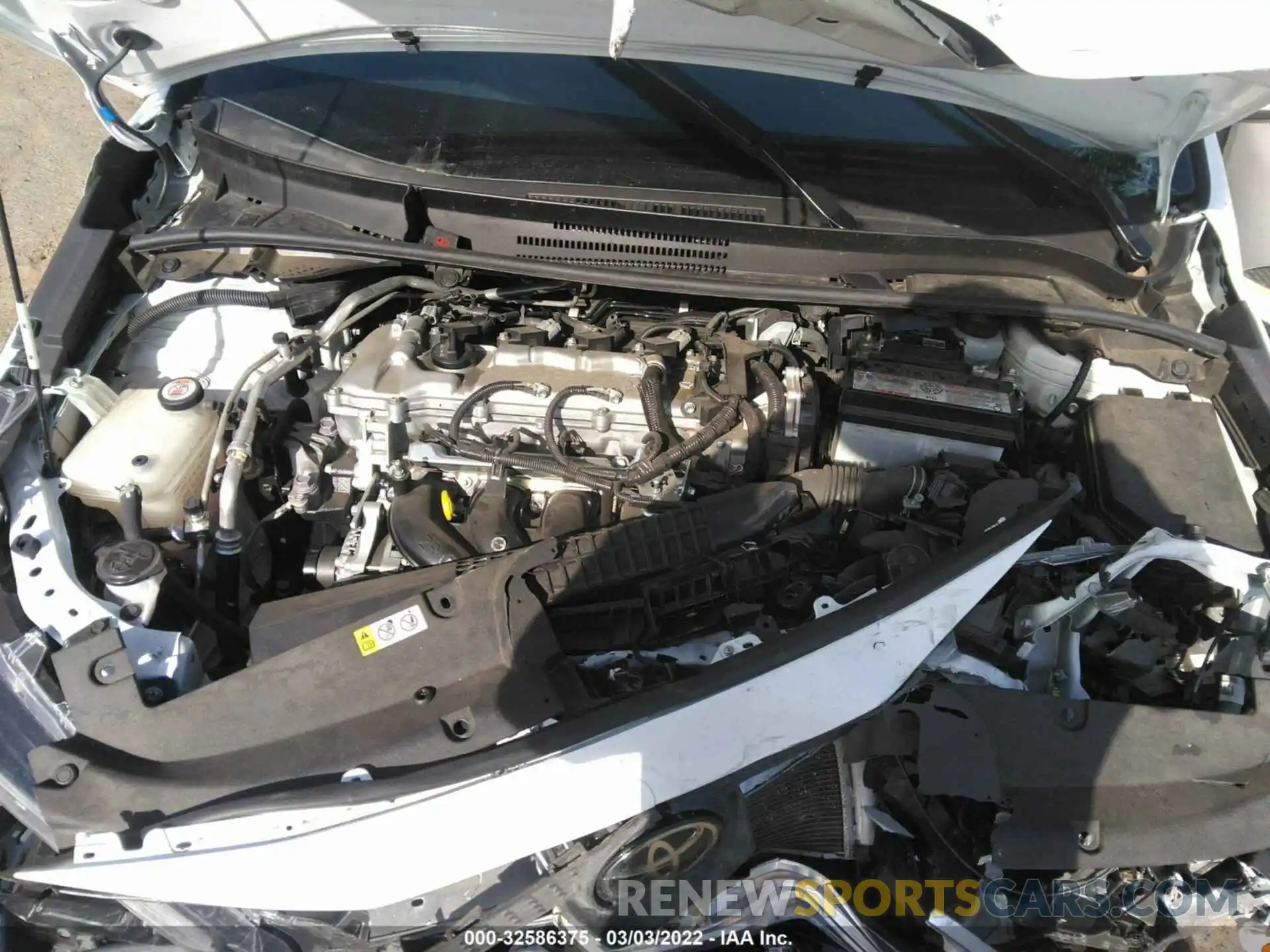 10 Photograph of a damaged car JTDEPRAE5LJ093841 TOYOTA COROLLA 2020