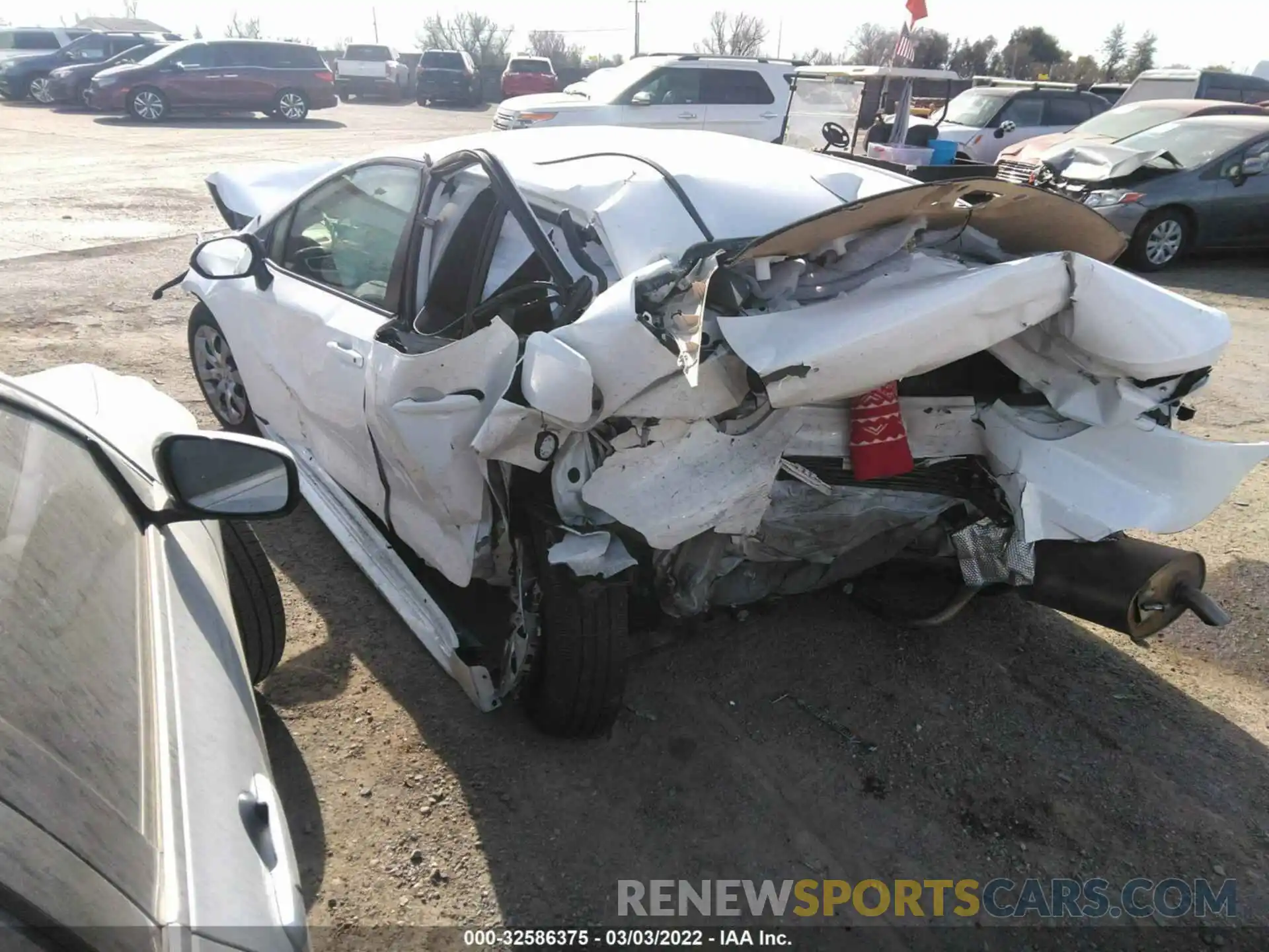 3 Photograph of a damaged car JTDEPRAE5LJ093841 TOYOTA COROLLA 2020