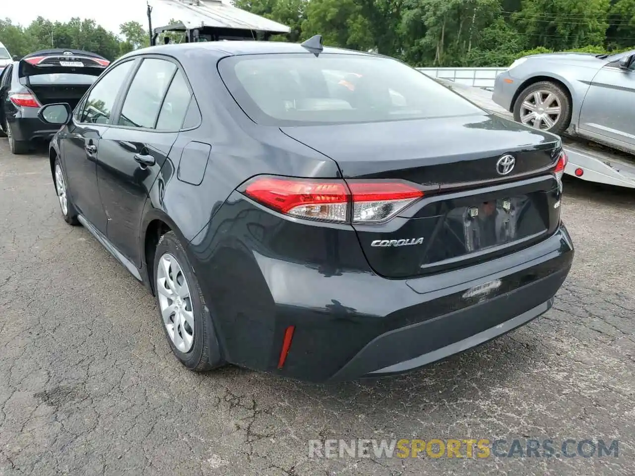 3 Photograph of a damaged car JTDEPRAE5LJ094343 TOYOTA COROLLA 2020