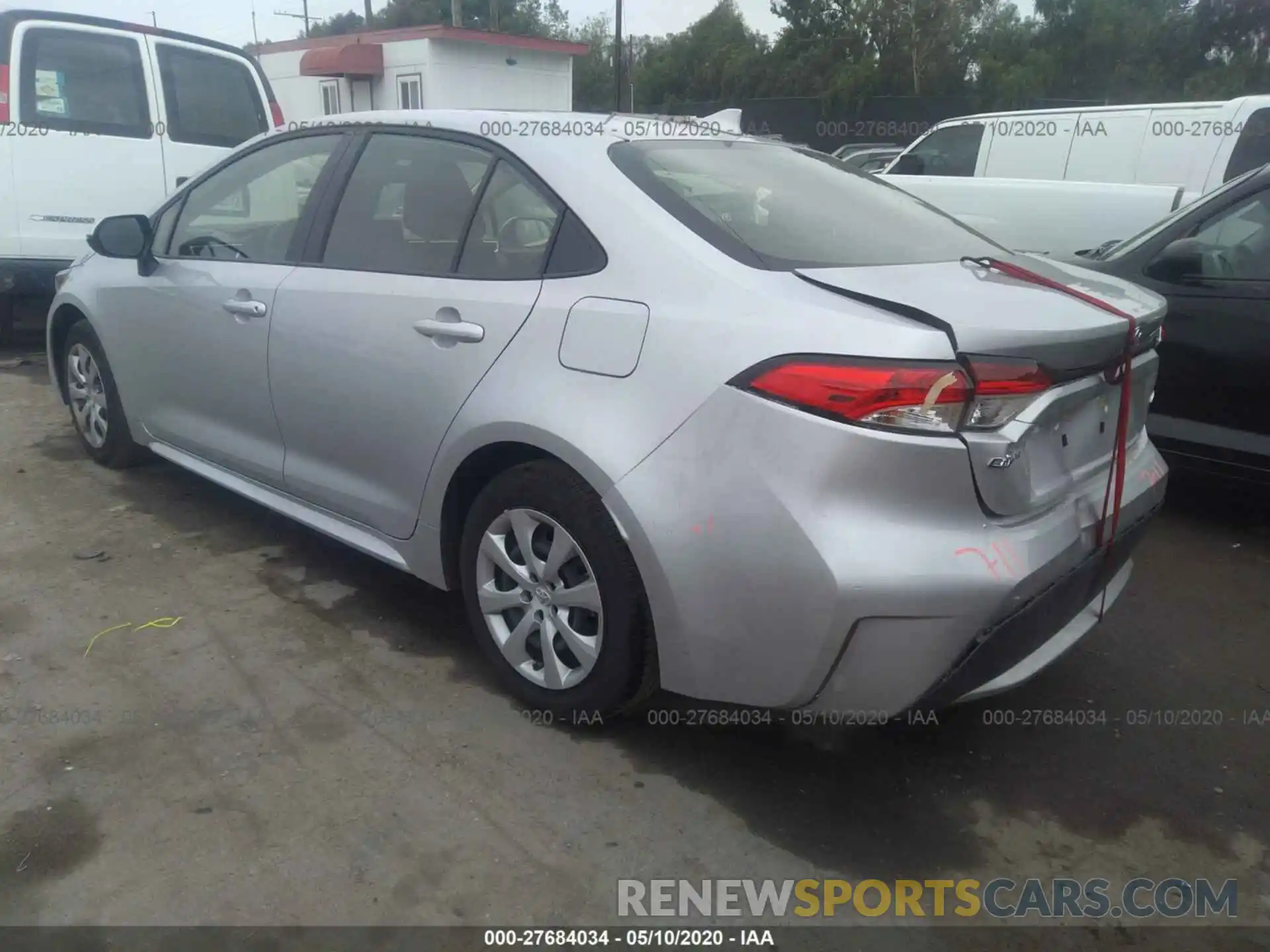 3 Photograph of a damaged car JTDEPRAE5LJ094715 TOYOTA COROLLA 2020