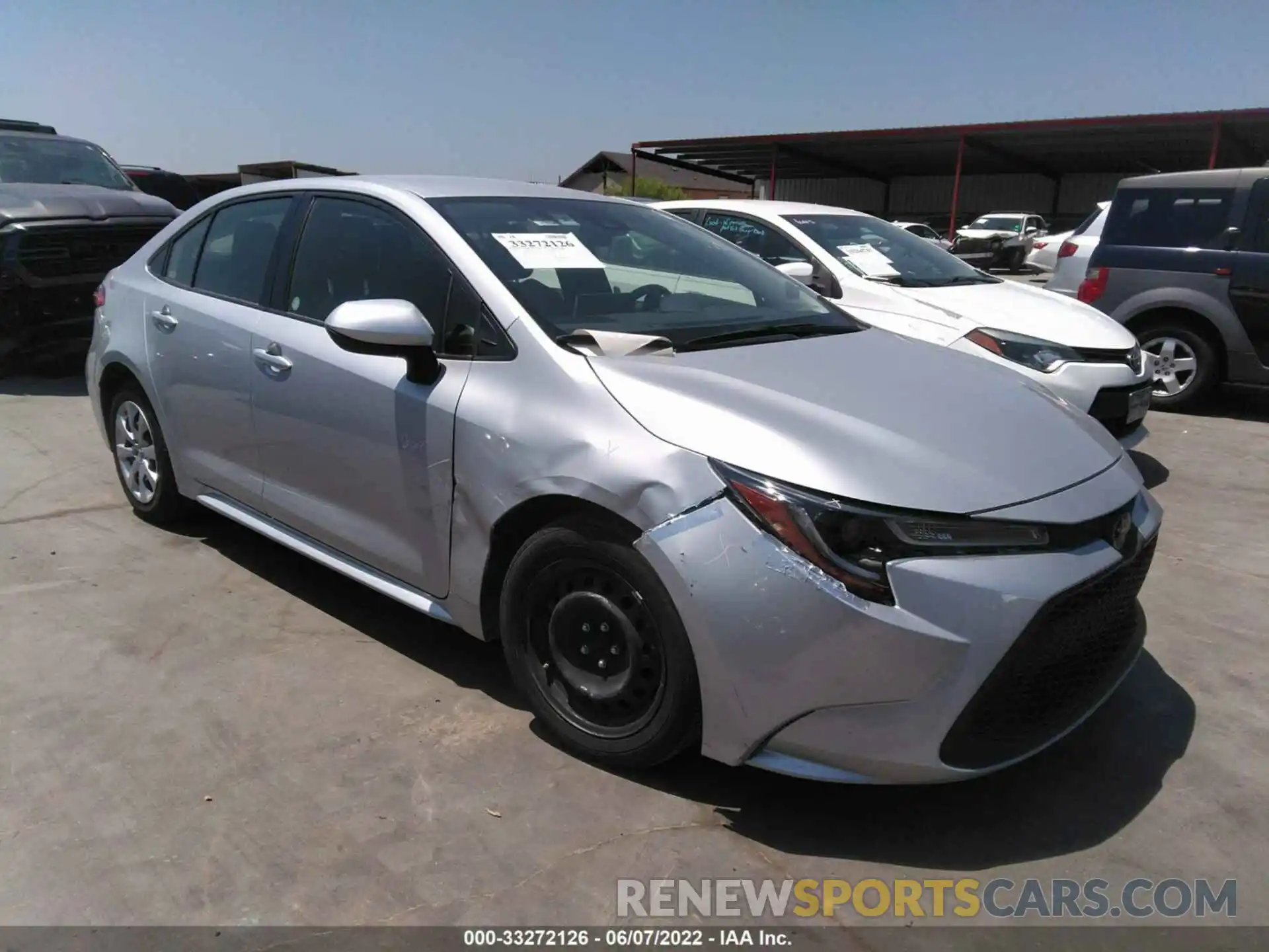 1 Photograph of a damaged car JTDEPRAE5LJ095590 TOYOTA COROLLA 2020