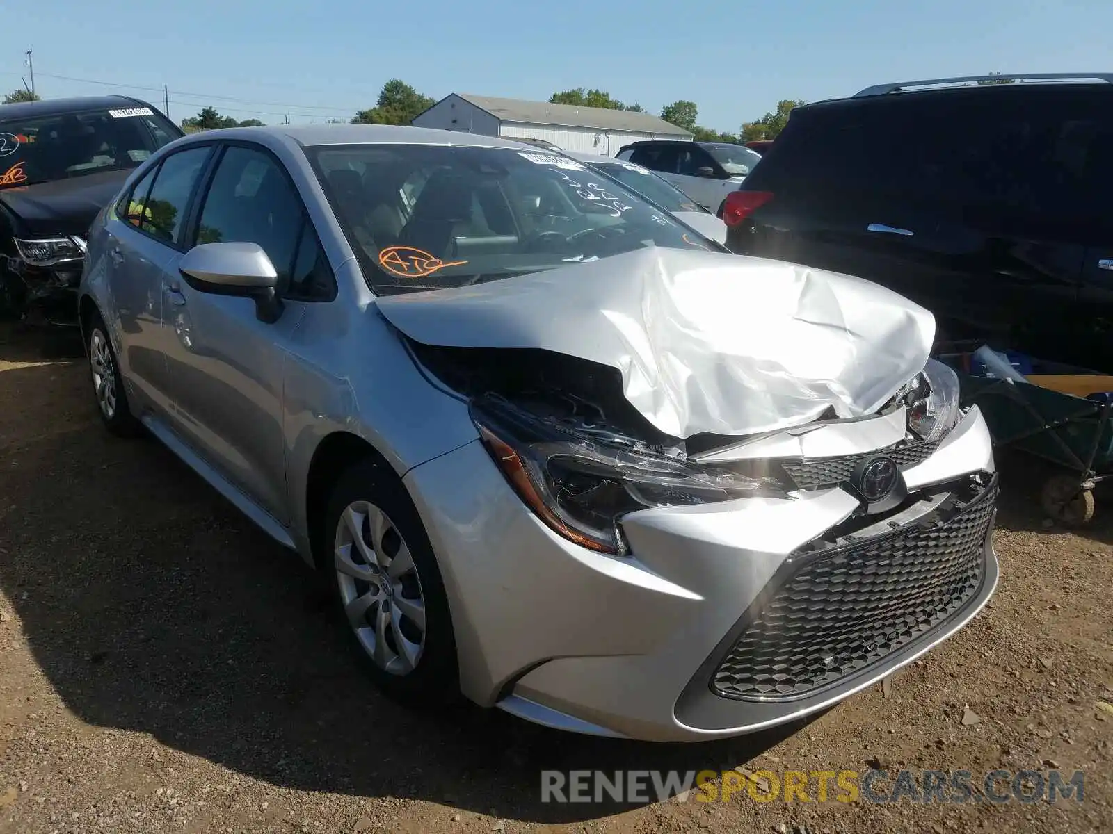 1 Photograph of a damaged car JTDEPRAE5LJ095833 TOYOTA COROLLA 2020