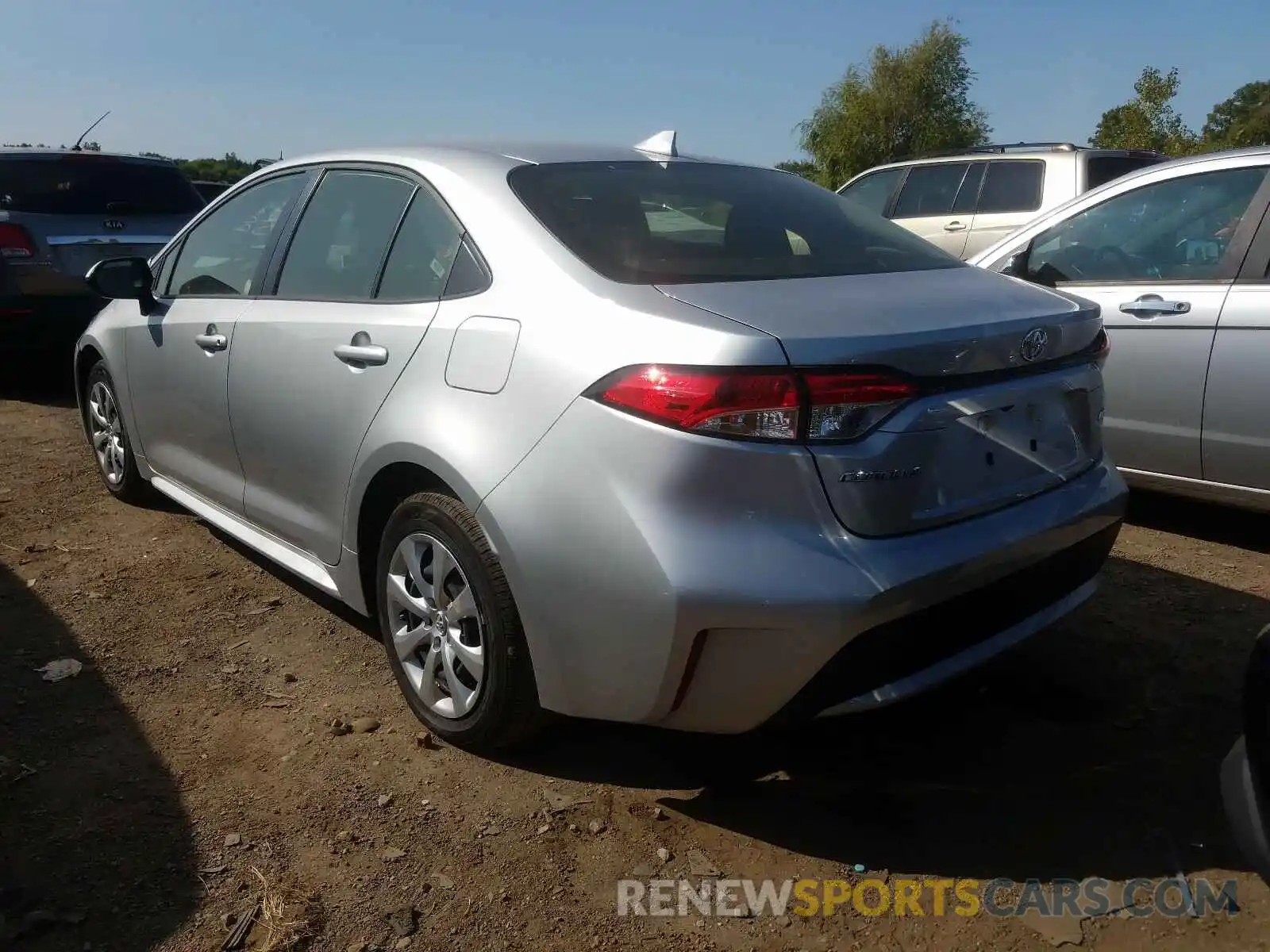 3 Photograph of a damaged car JTDEPRAE5LJ095833 TOYOTA COROLLA 2020