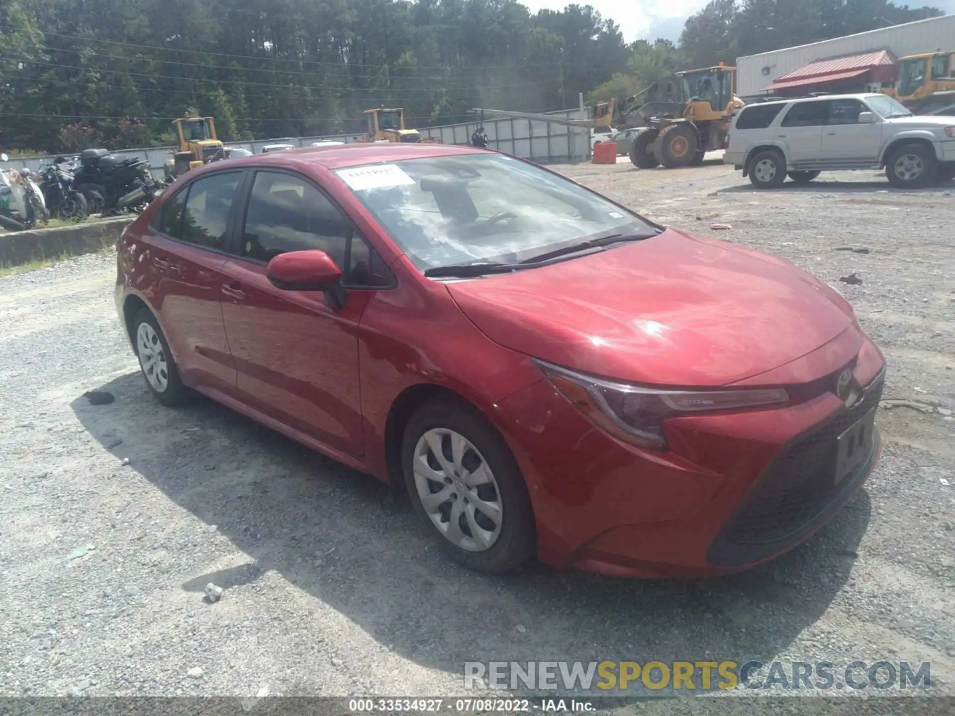 1 Photograph of a damaged car JTDEPRAE5LJ095878 TOYOTA COROLLA 2020