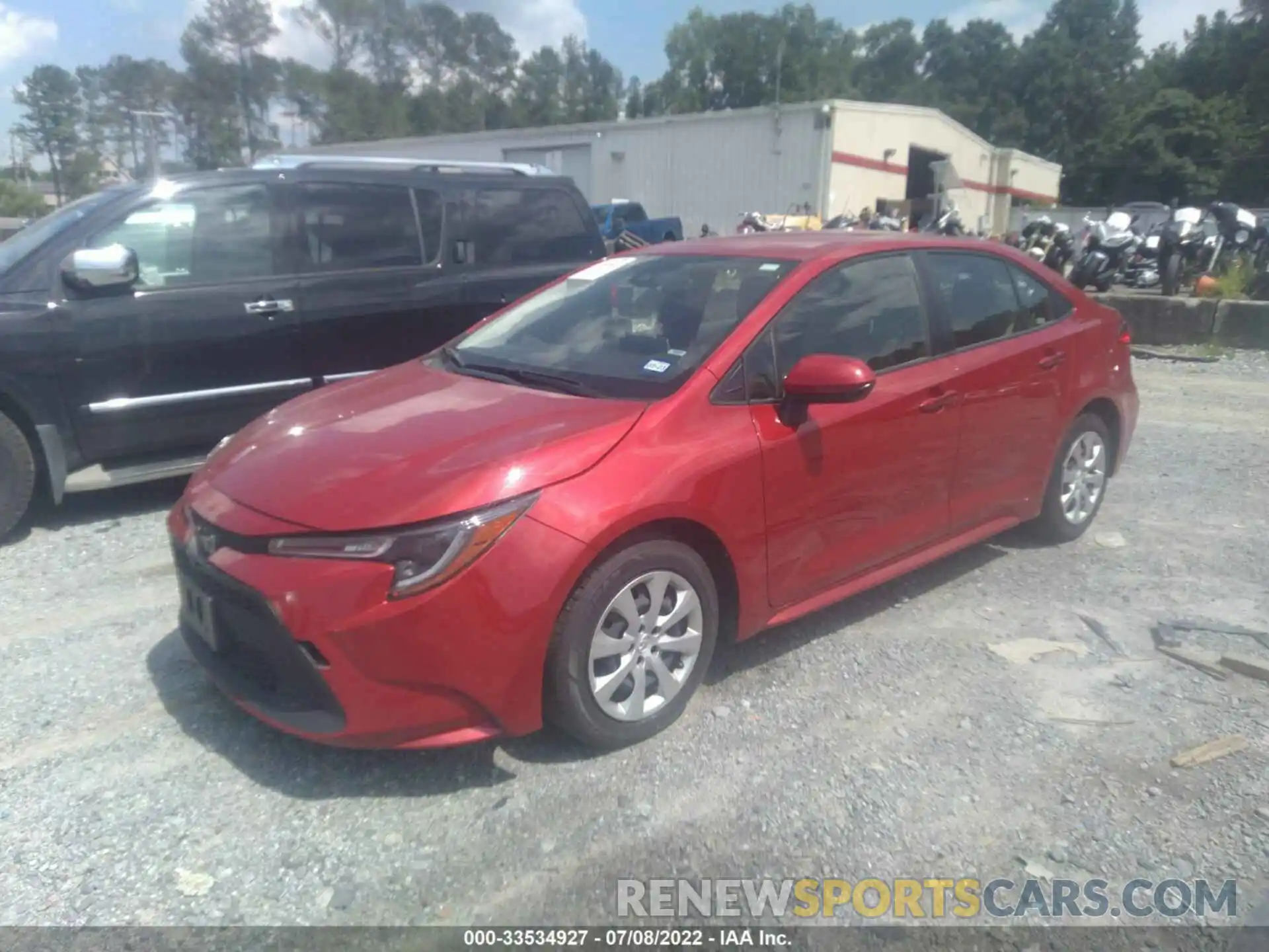 2 Photograph of a damaged car JTDEPRAE5LJ095878 TOYOTA COROLLA 2020