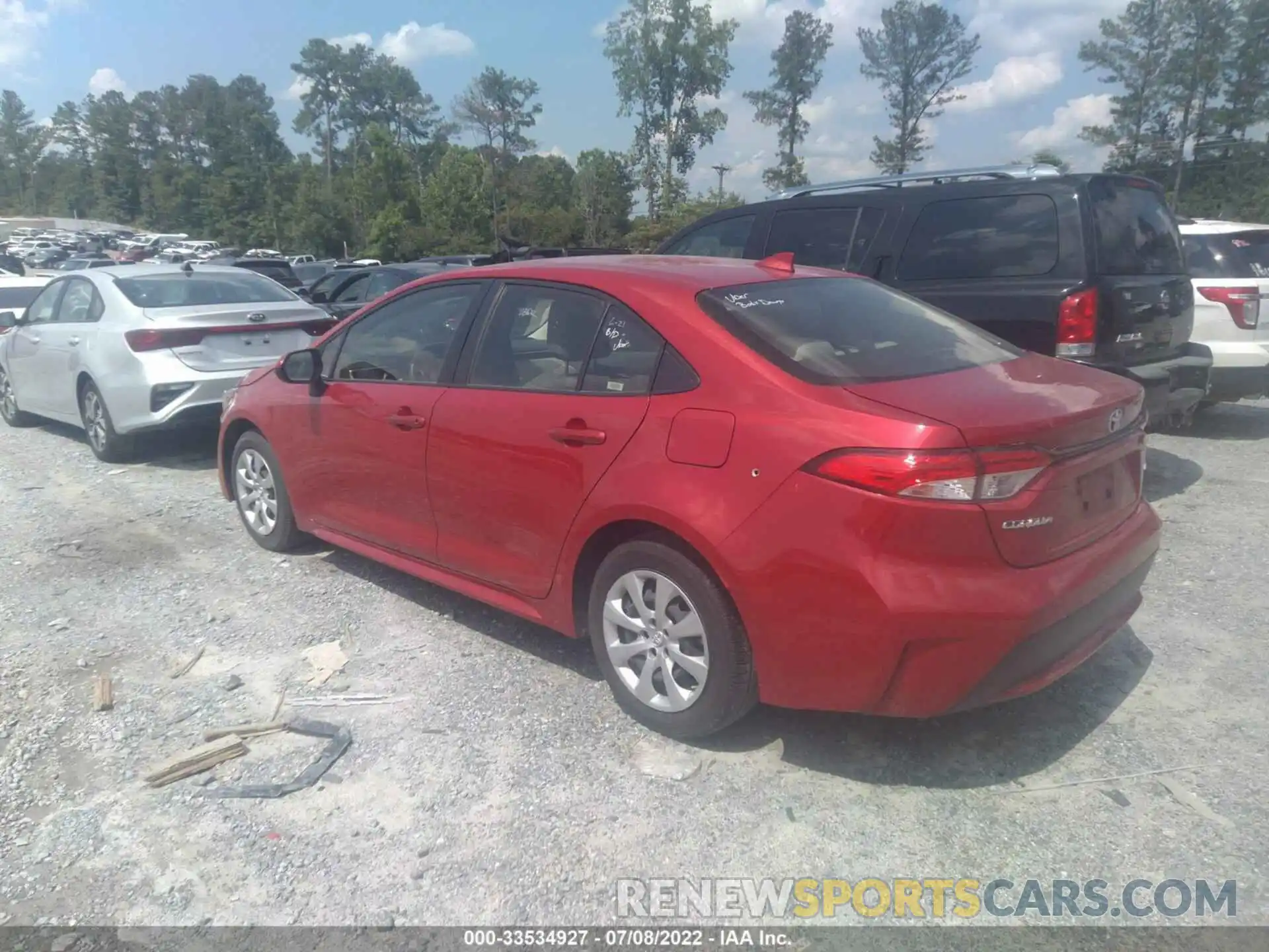 3 Photograph of a damaged car JTDEPRAE5LJ095878 TOYOTA COROLLA 2020