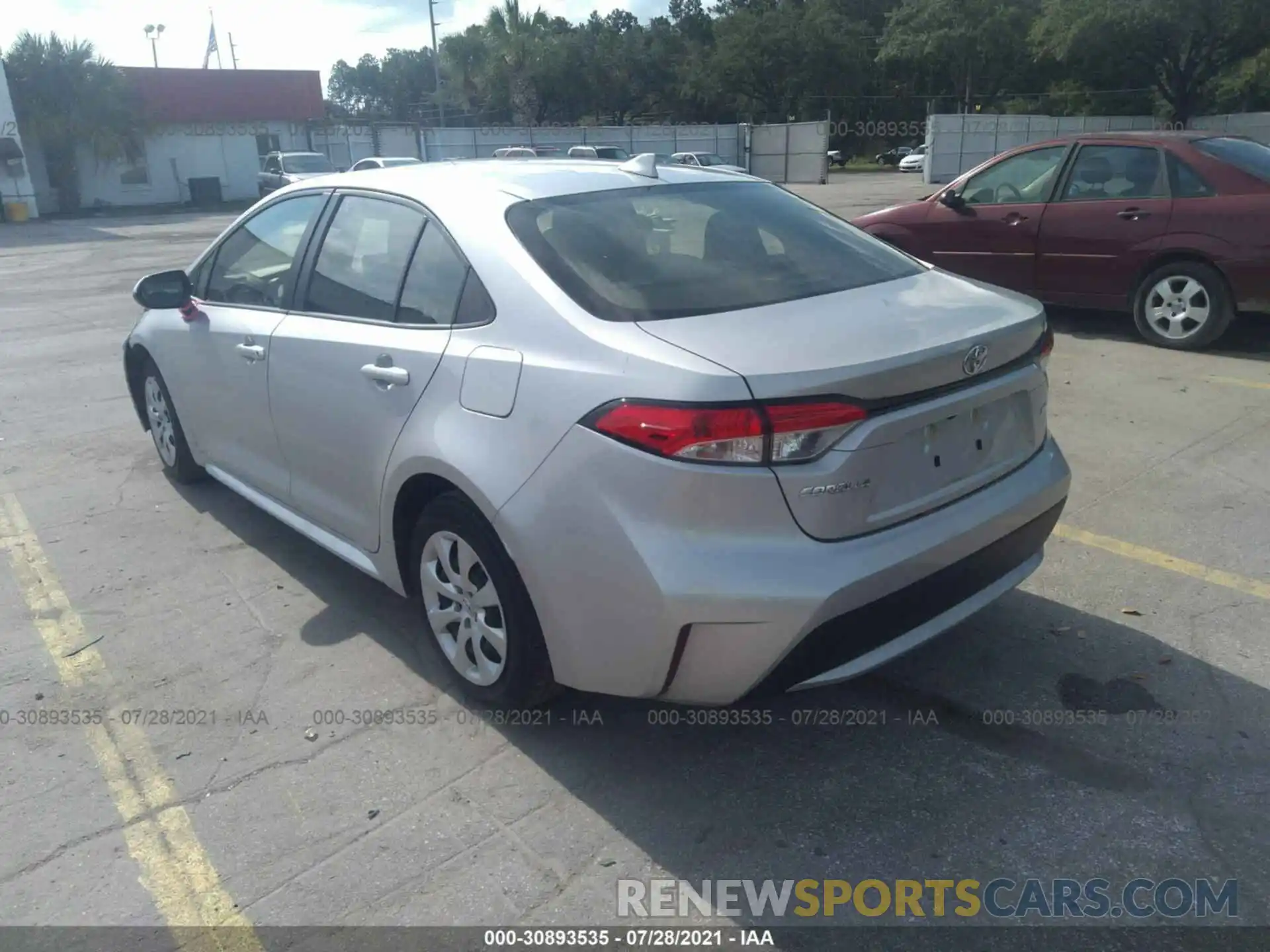 3 Photograph of a damaged car JTDEPRAE5LJ096044 TOYOTA COROLLA 2020