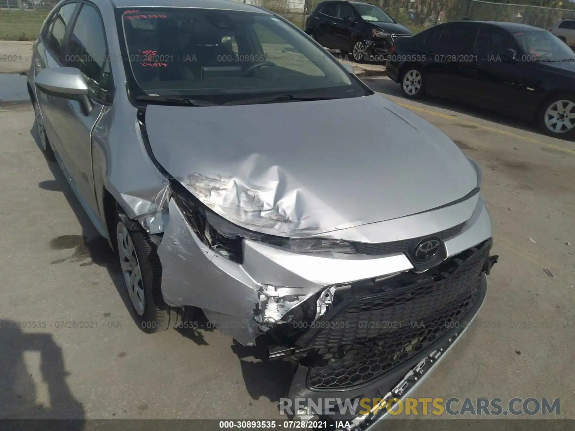 6 Photograph of a damaged car JTDEPRAE5LJ096044 TOYOTA COROLLA 2020