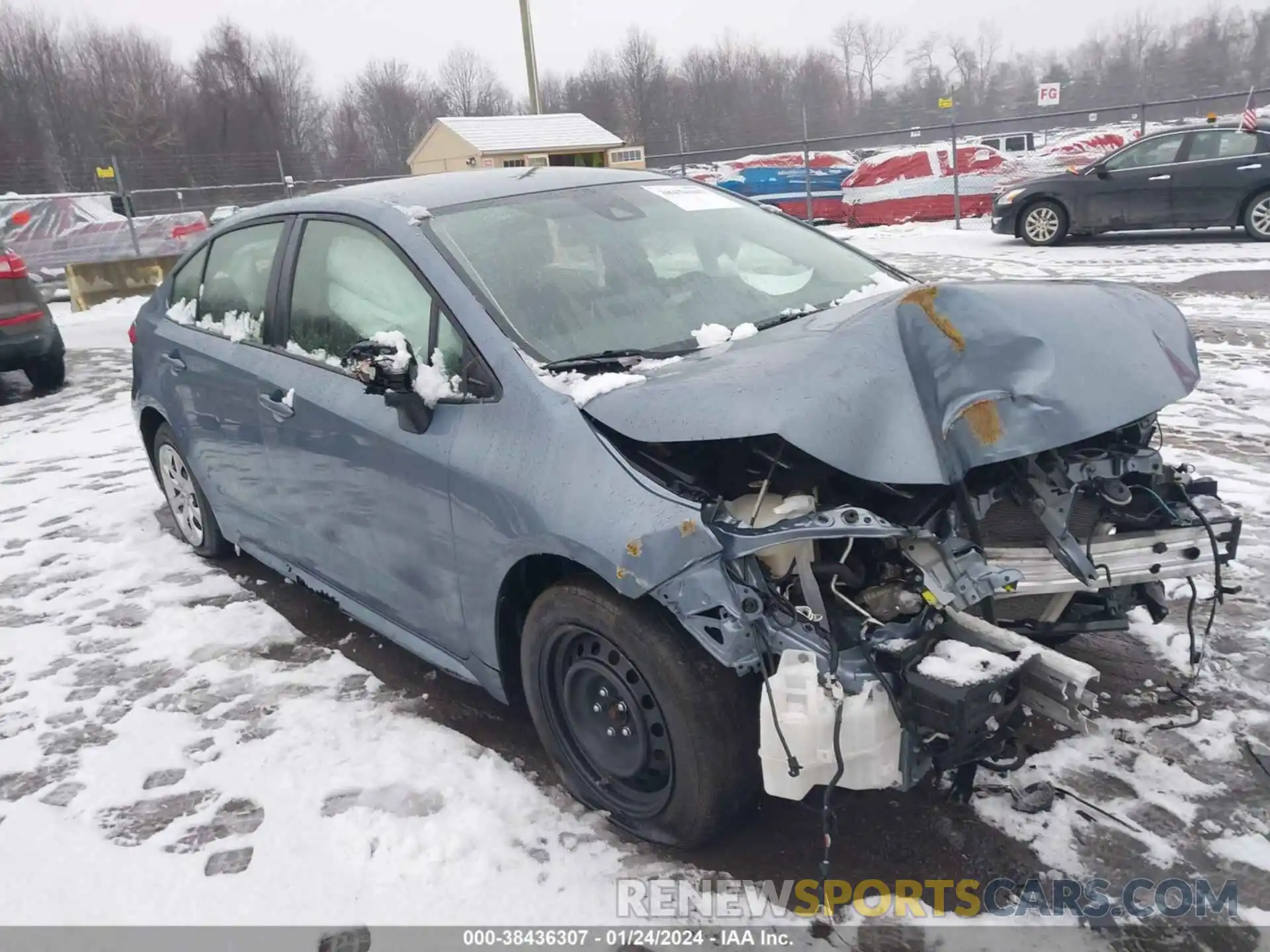 1 Photograph of a damaged car JTDEPRAE5LJ096142 TOYOTA COROLLA 2020