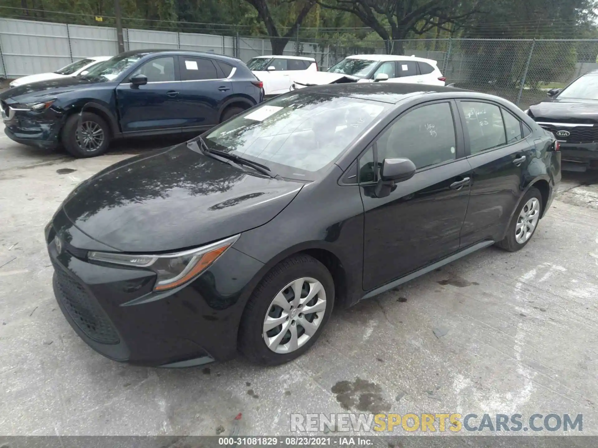 2 Photograph of a damaged car JTDEPRAE5LJ096433 TOYOTA COROLLA 2020