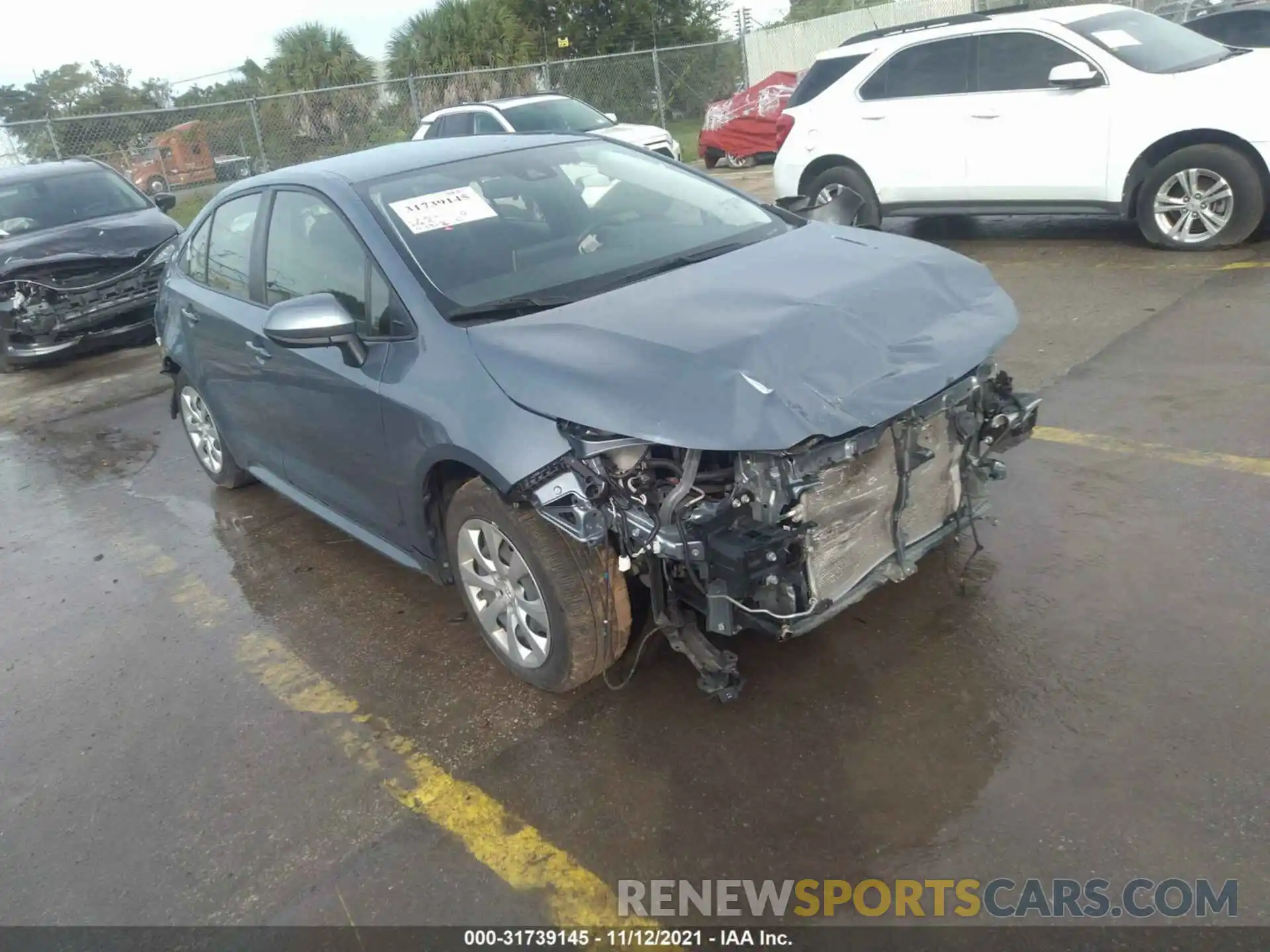 1 Photograph of a damaged car JTDEPRAE5LJ096903 TOYOTA COROLLA 2020