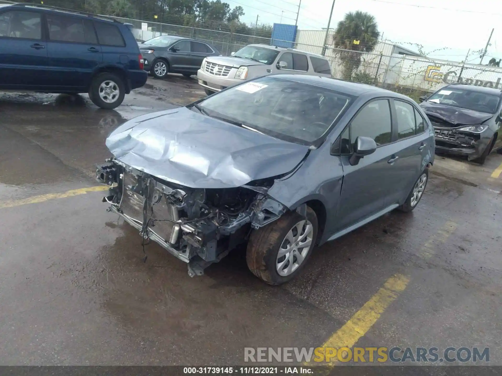 2 Photograph of a damaged car JTDEPRAE5LJ096903 TOYOTA COROLLA 2020