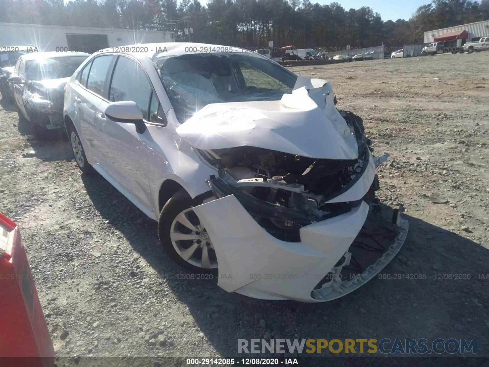 1 Photograph of a damaged car JTDEPRAE5LJ097386 TOYOTA COROLLA 2020