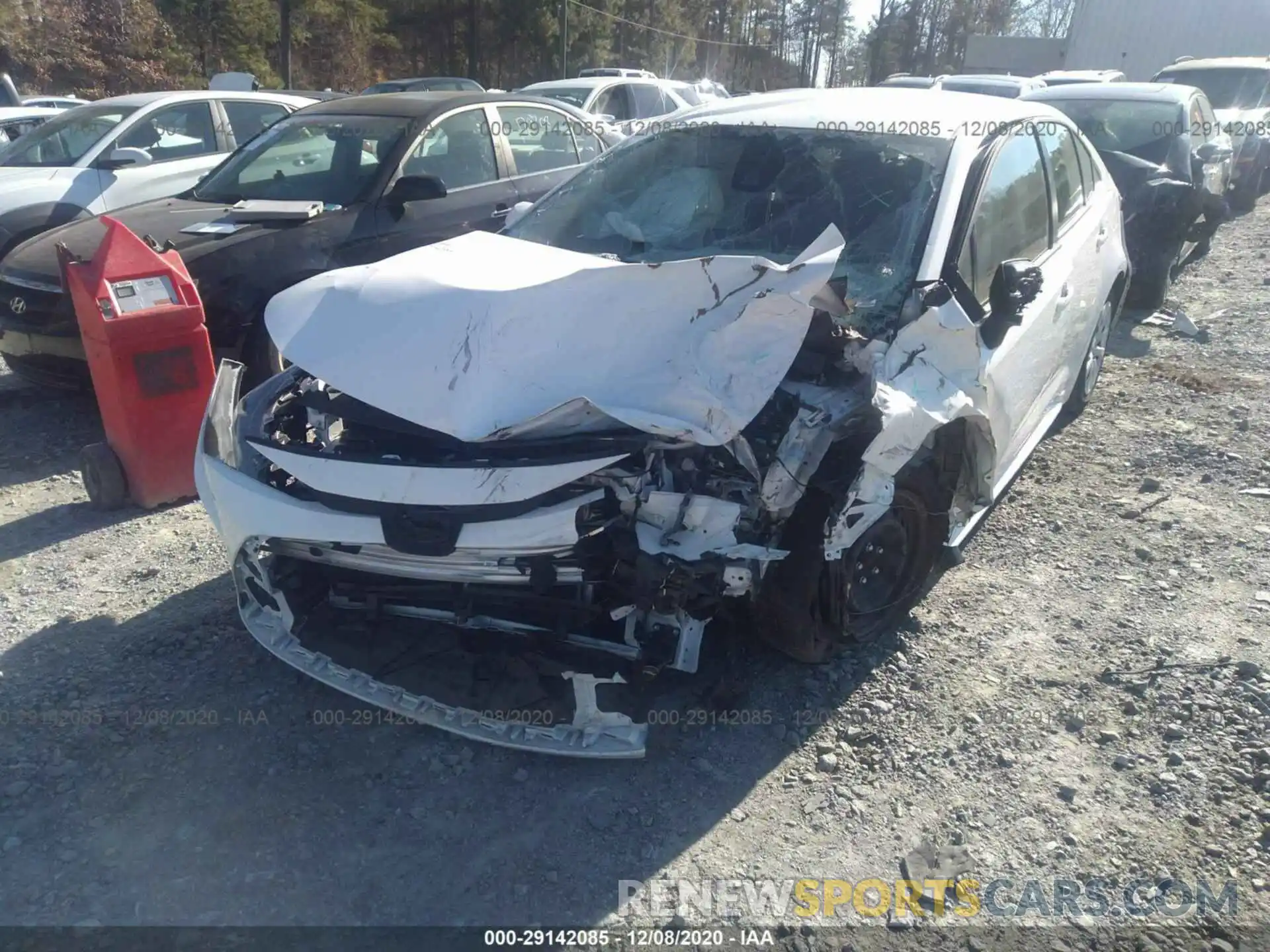 2 Photograph of a damaged car JTDEPRAE5LJ097386 TOYOTA COROLLA 2020