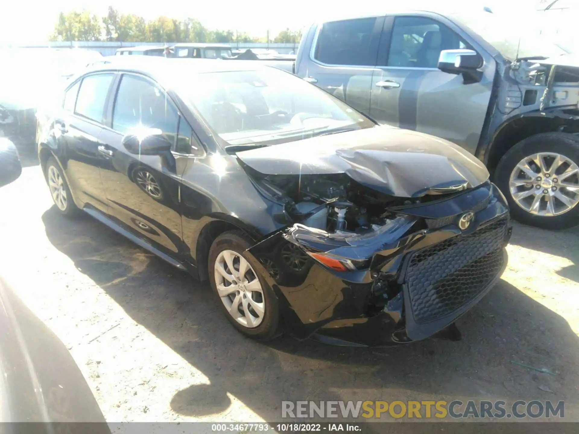 1 Photograph of a damaged car JTDEPRAE5LJ097520 TOYOTA COROLLA 2020