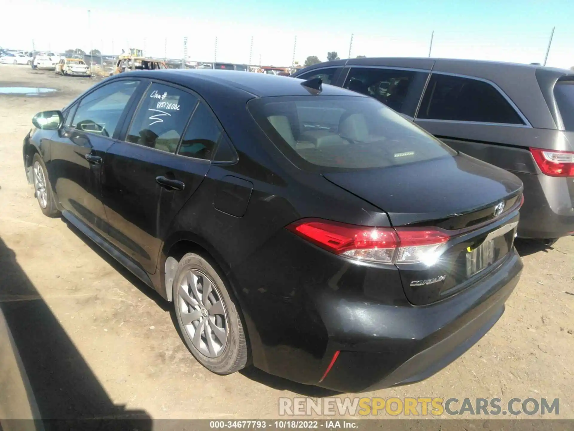 3 Photograph of a damaged car JTDEPRAE5LJ097520 TOYOTA COROLLA 2020