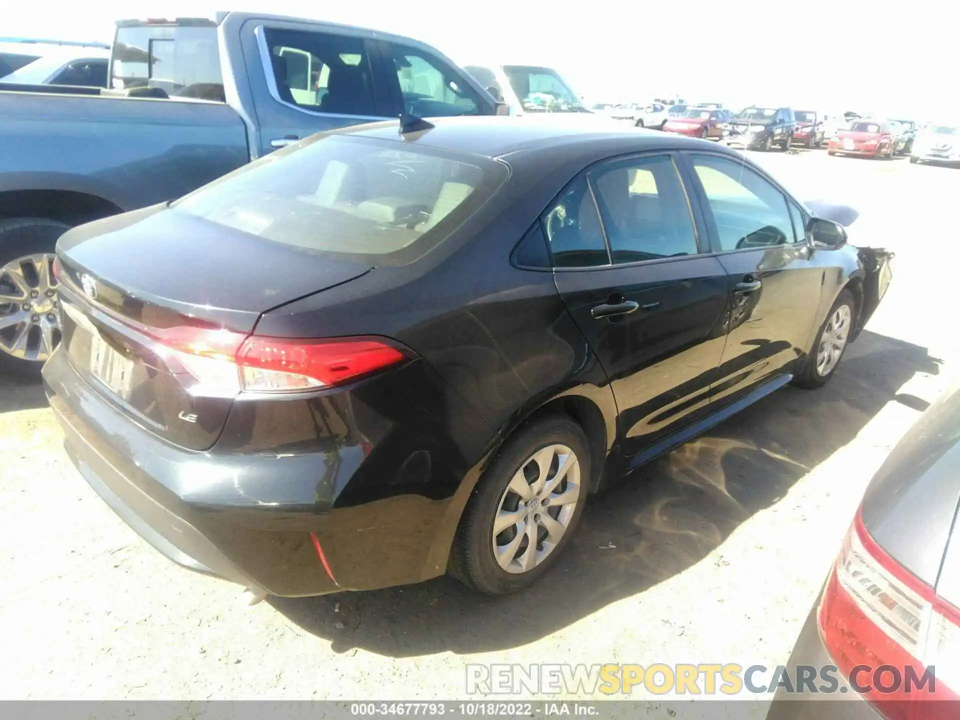 4 Photograph of a damaged car JTDEPRAE5LJ097520 TOYOTA COROLLA 2020