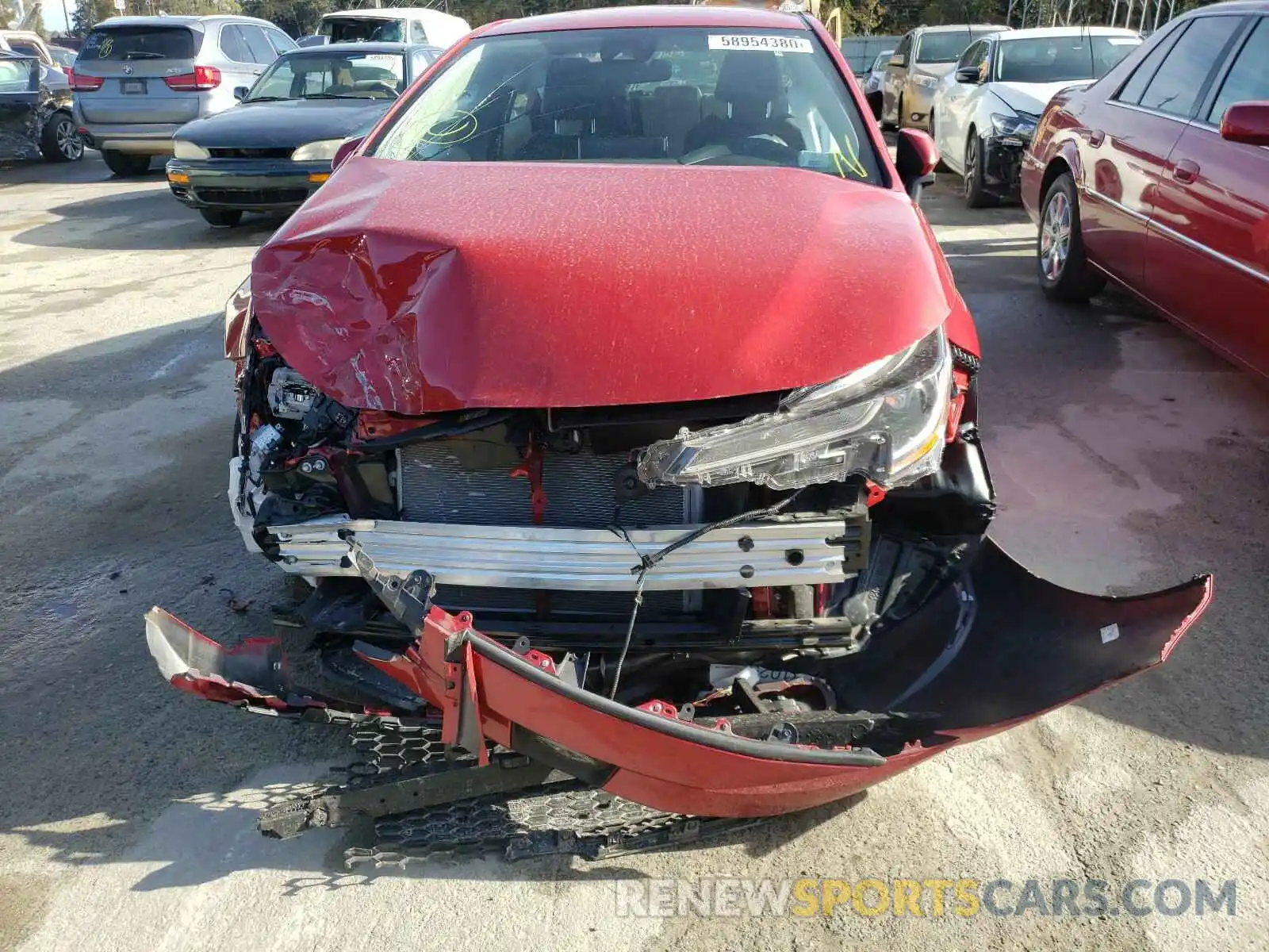 9 Photograph of a damaged car JTDEPRAE5LJ097730 TOYOTA COROLLA 2020