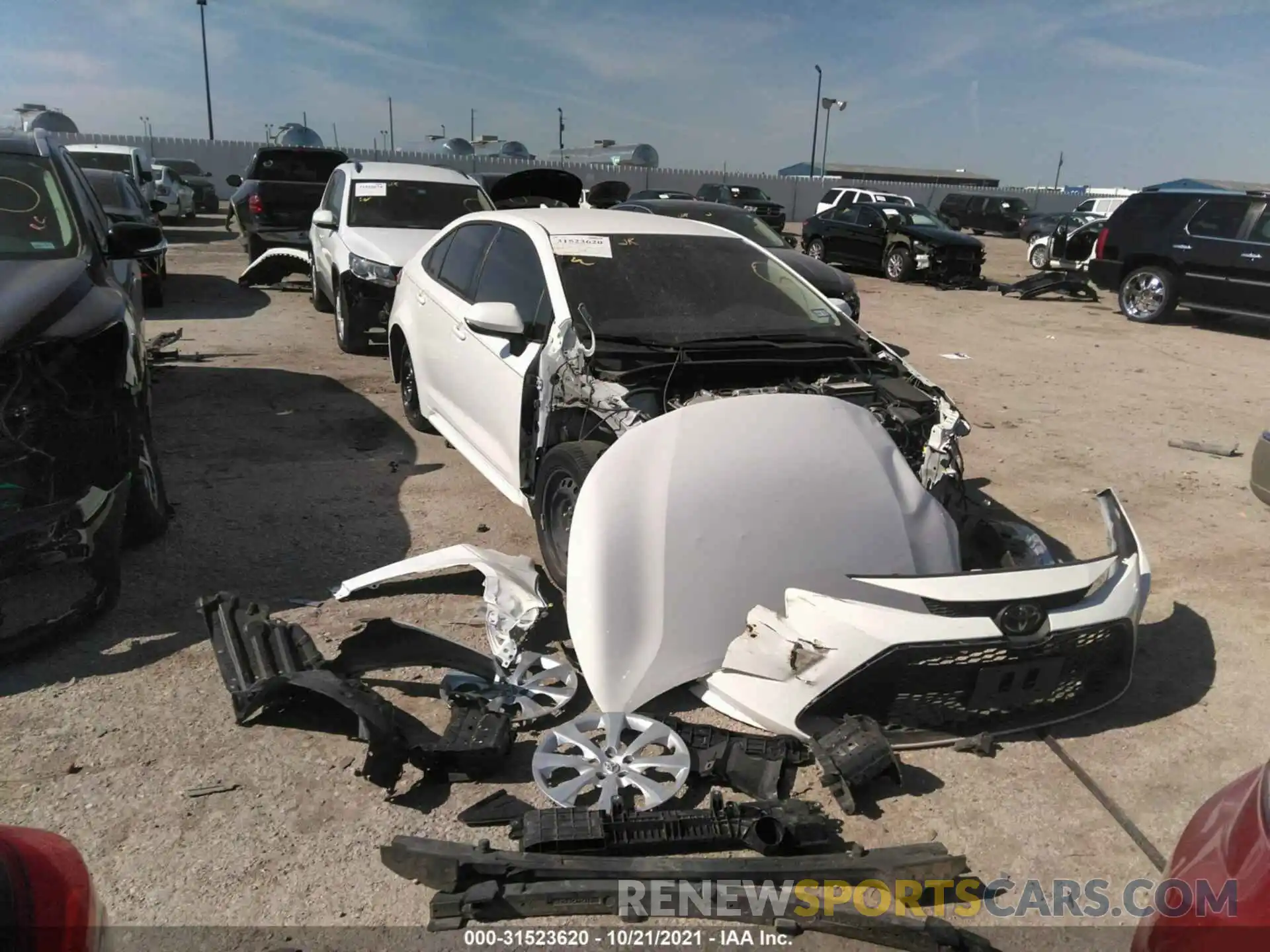 6 Photograph of a damaged car JTDEPRAE5LJ098585 TOYOTA COROLLA 2020