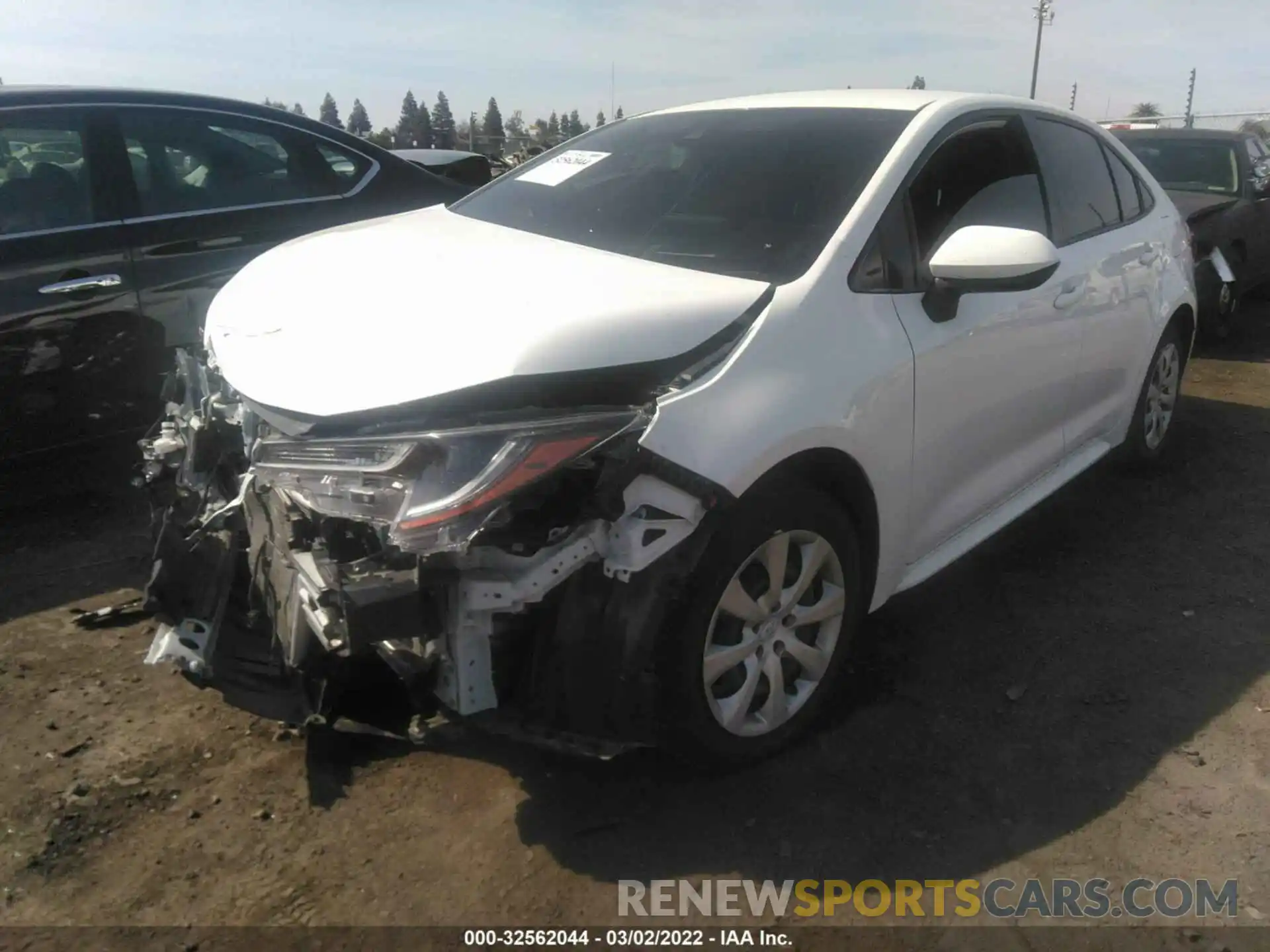 2 Photograph of a damaged car JTDEPRAE5LJ098912 TOYOTA COROLLA 2020