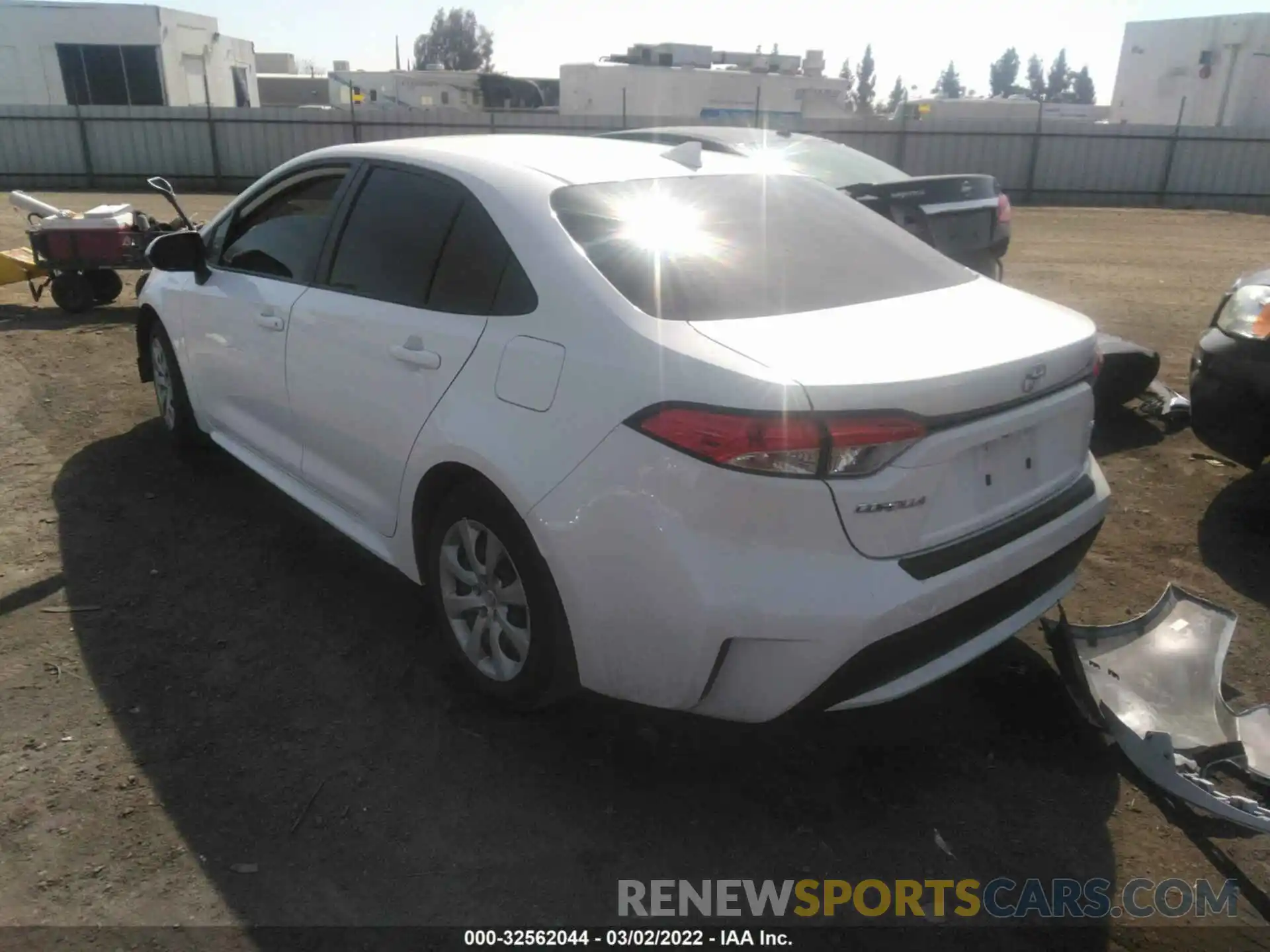 3 Photograph of a damaged car JTDEPRAE5LJ098912 TOYOTA COROLLA 2020