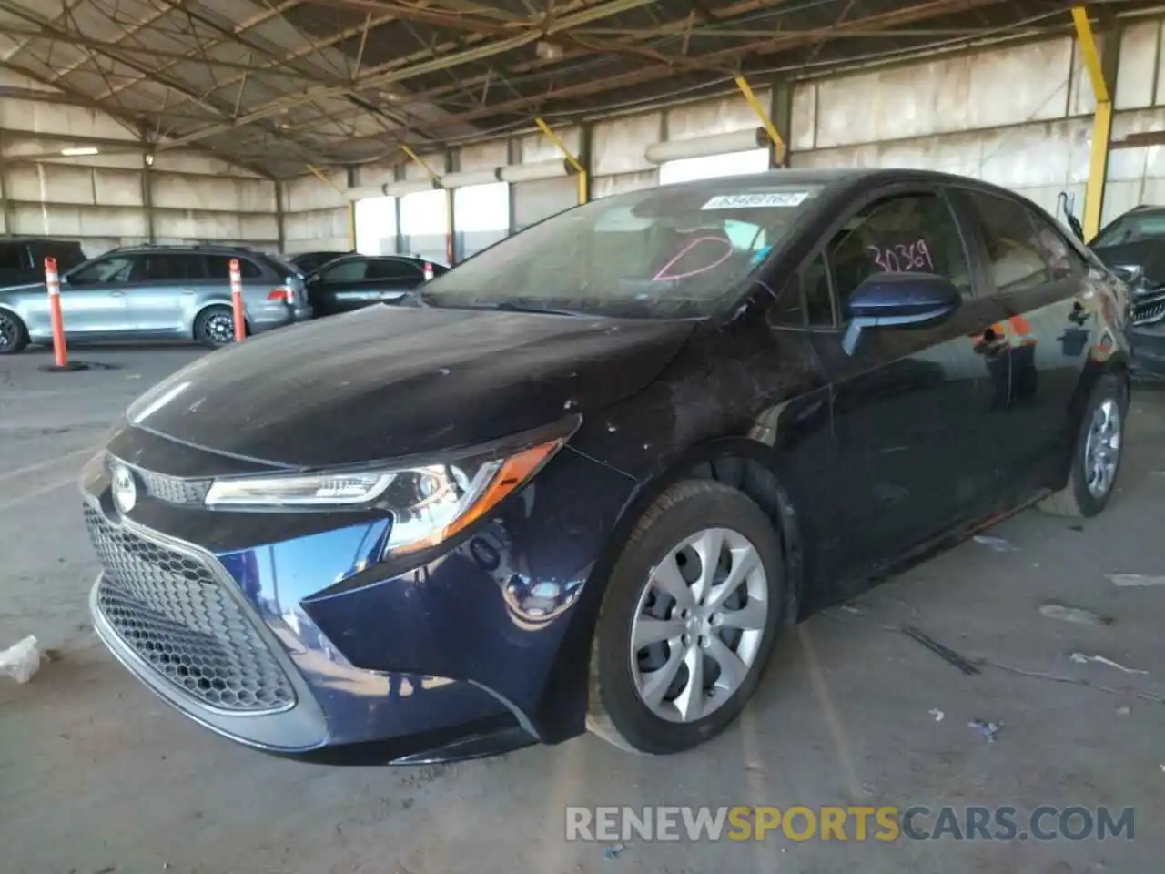 2 Photograph of a damaged car JTDEPRAE5LJ099123 TOYOTA COROLLA 2020