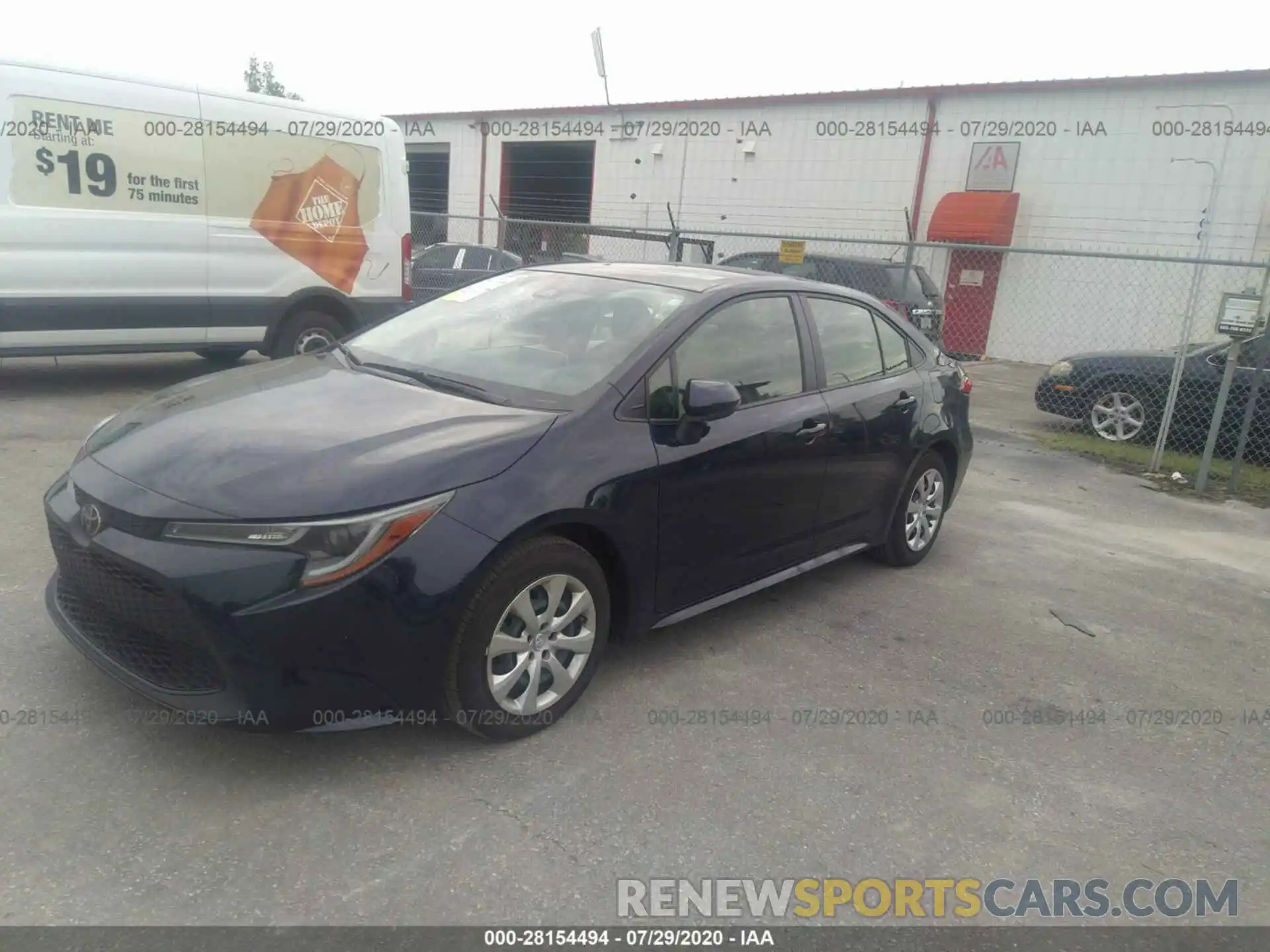 2 Photograph of a damaged car JTDEPRAE5LJ099428 TOYOTA COROLLA 2020