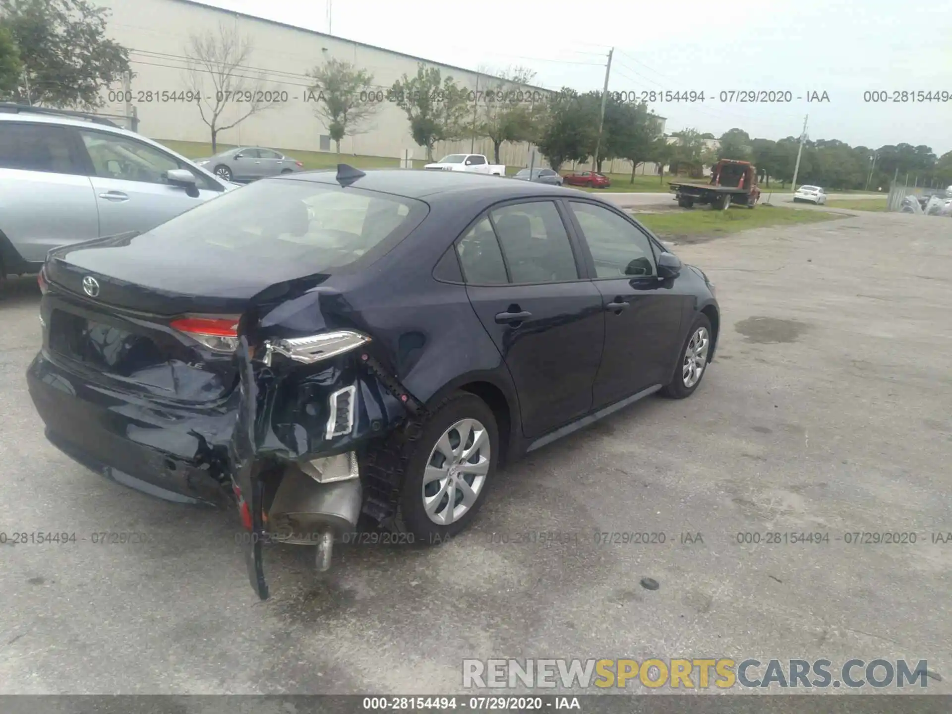 4 Photograph of a damaged car JTDEPRAE5LJ099428 TOYOTA COROLLA 2020