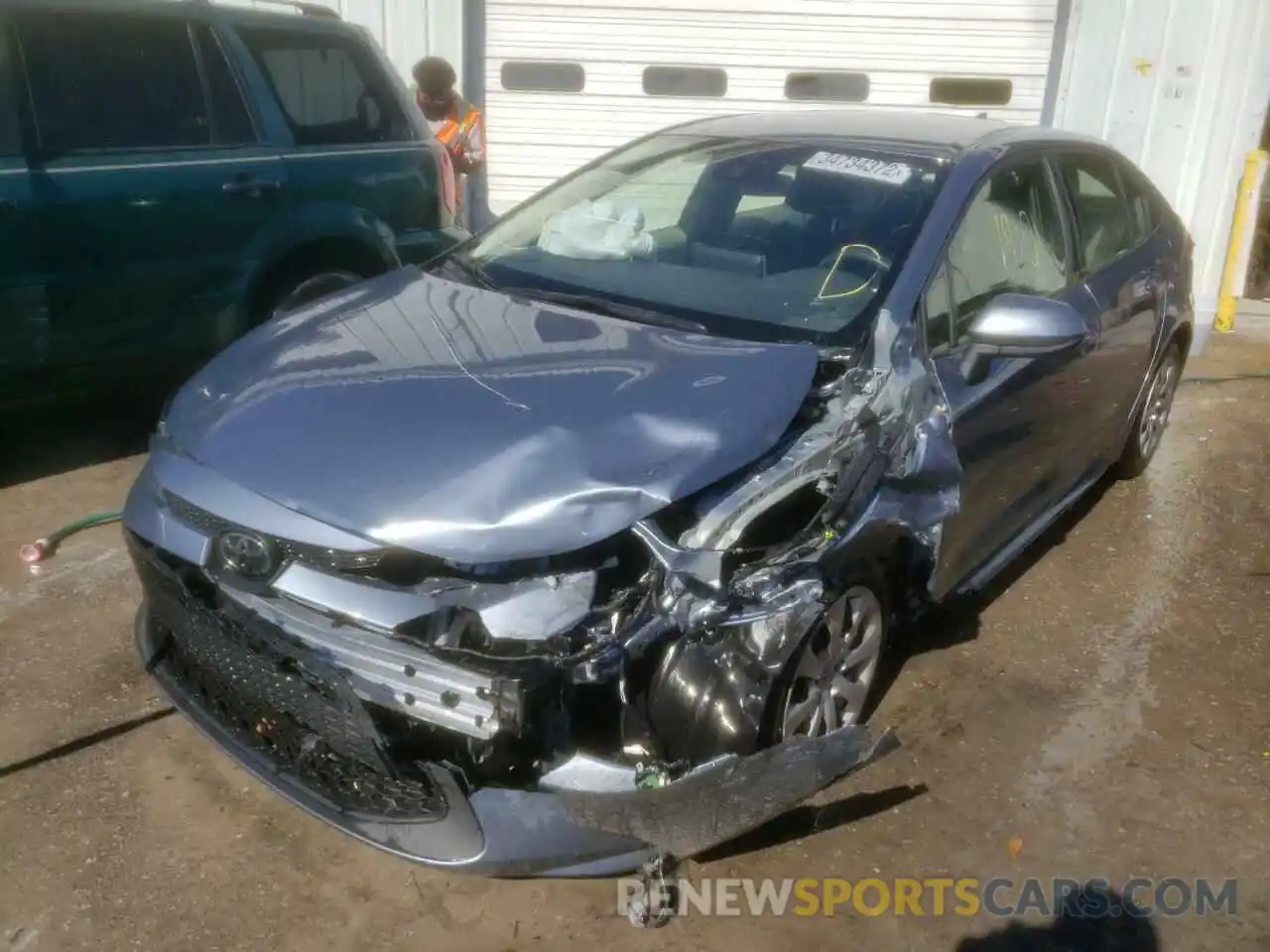 2 Photograph of a damaged car JTDEPRAE5LJ099445 TOYOTA COROLLA 2020