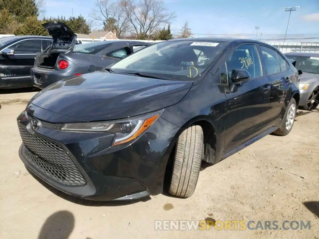 2 Photograph of a damaged car JTDEPRAE5LJ100173 TOYOTA COROLLA 2020